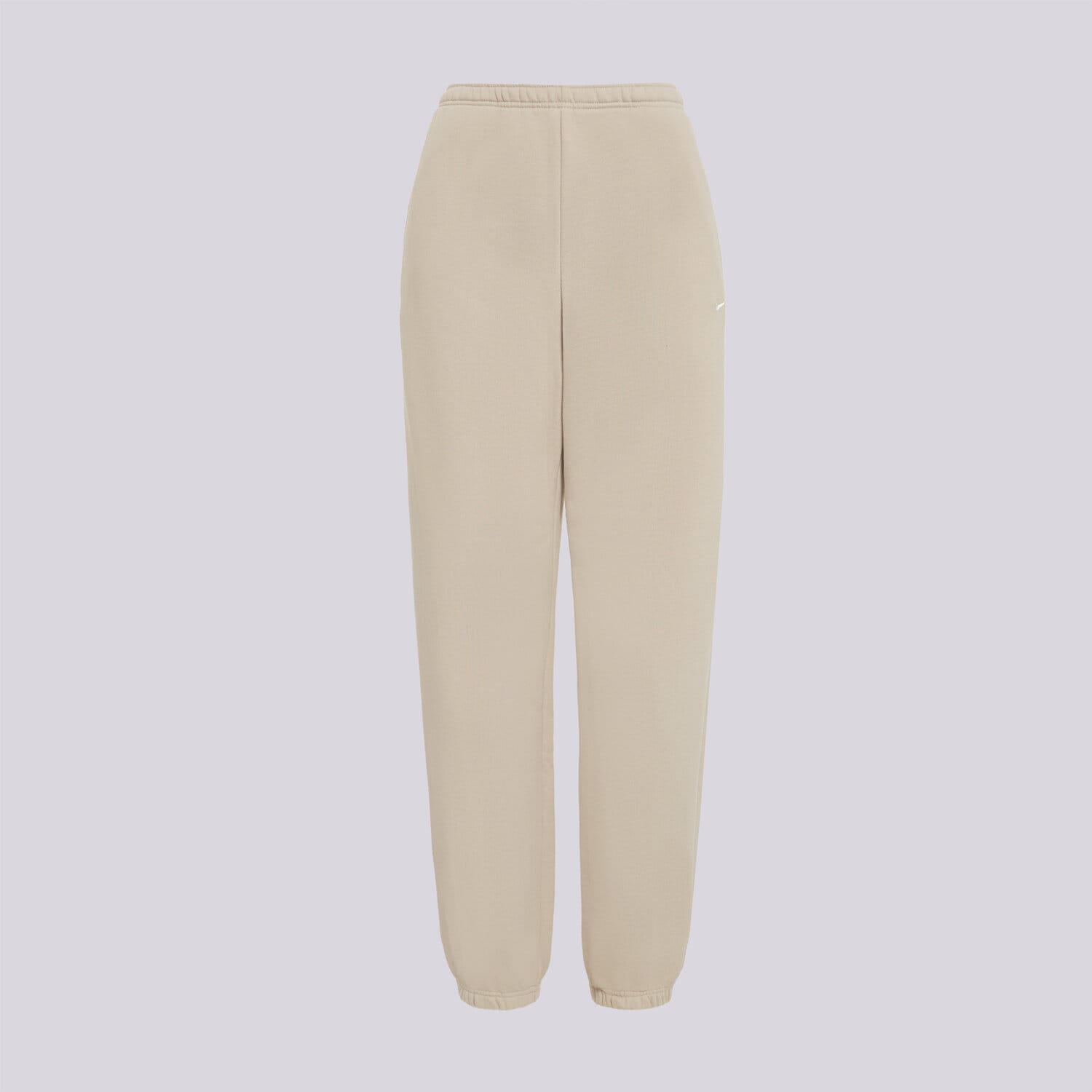 Spodnie sportowe damskie NIKE SPODNIE W NK STDO FLC MW HR OS CFF IM8074-236 BEŻOWY