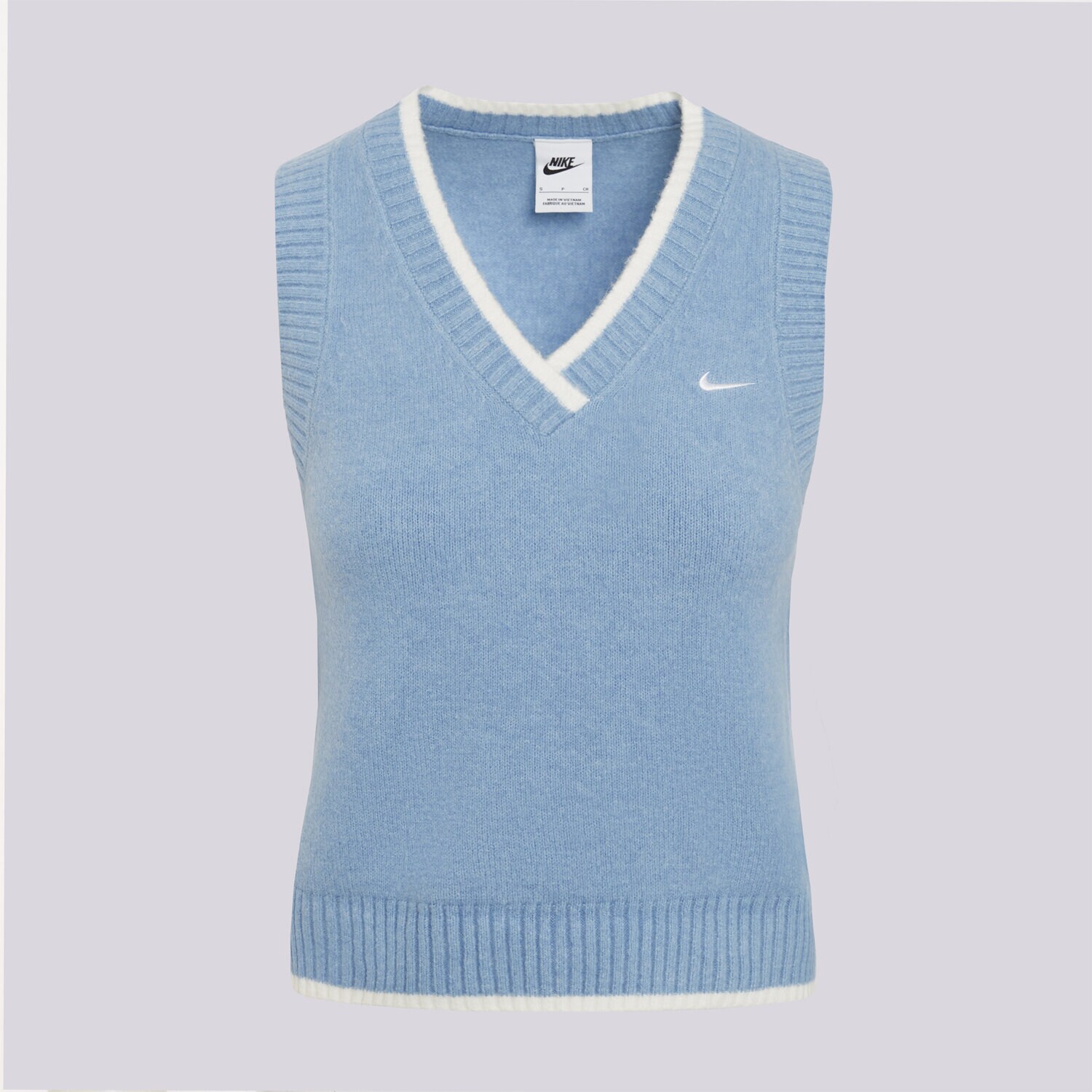 Bezrękawniki damskie sportowe NIKE BEZRĘKAWNIK W NK EKNIT VEST IM5522-486 NIEBIESKI
