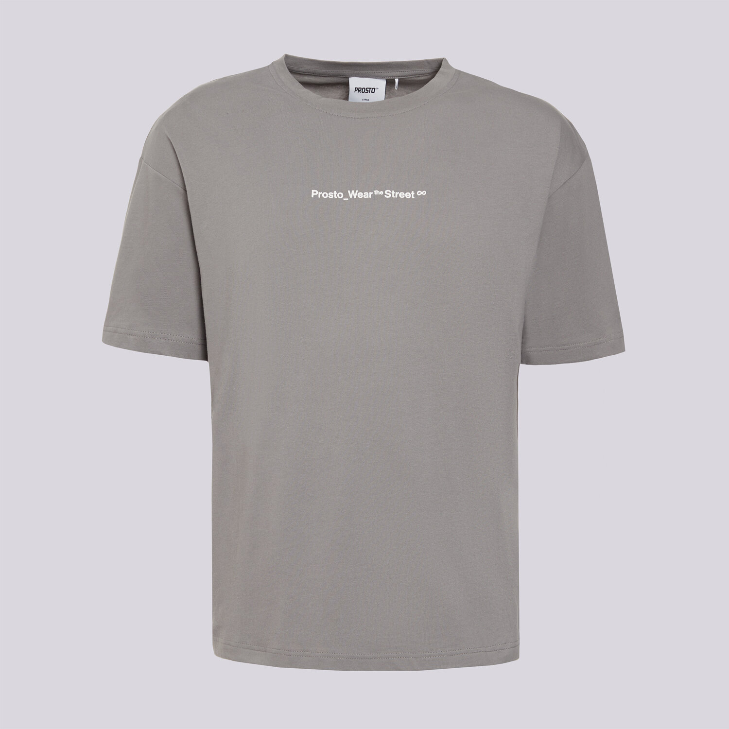 Koszulka, t-shirt sportowy męski PROSTO T-SHIRT Pills Gray KL263MTEE1211 SZARY