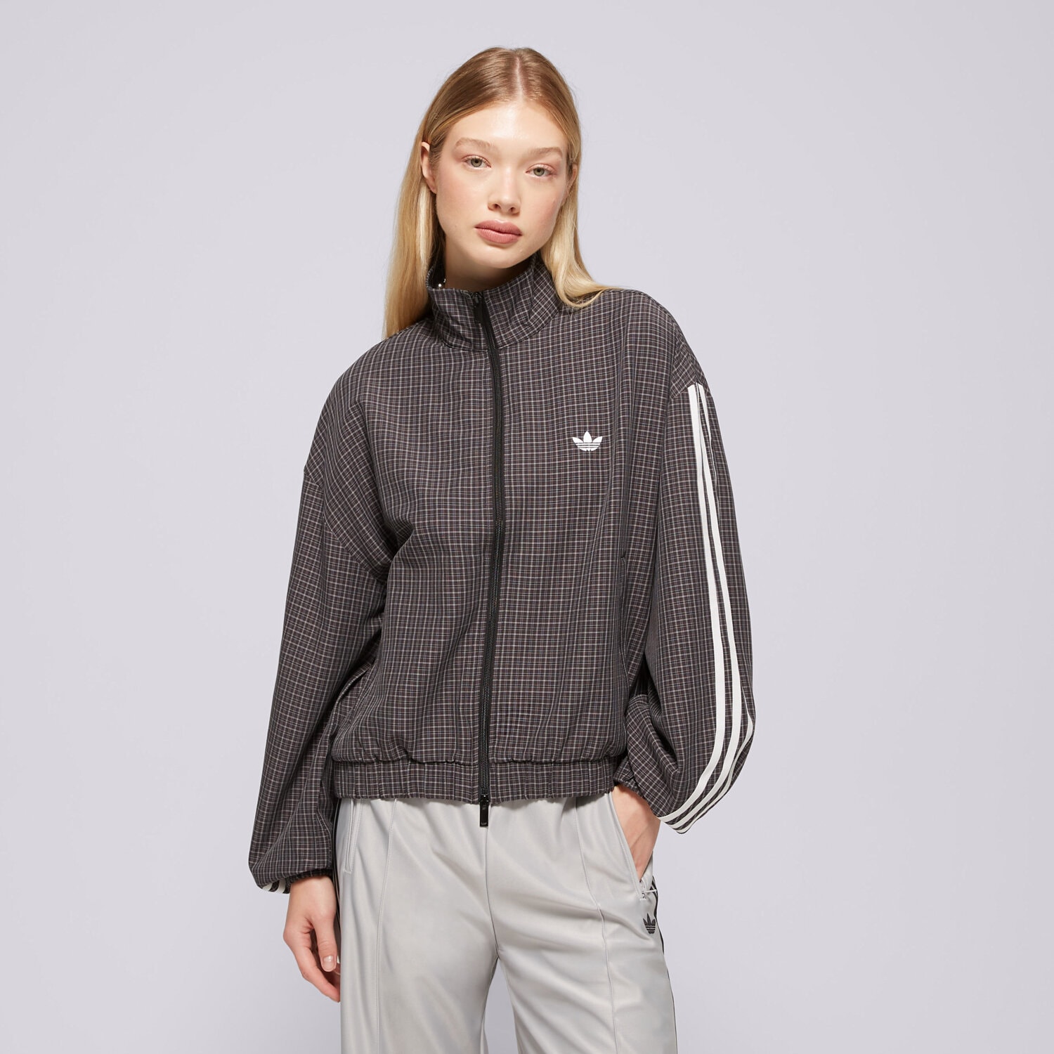 Bluza damska ADIDAS BLUZA ROZPINANA CHECKS TT LD5339 CZARNY