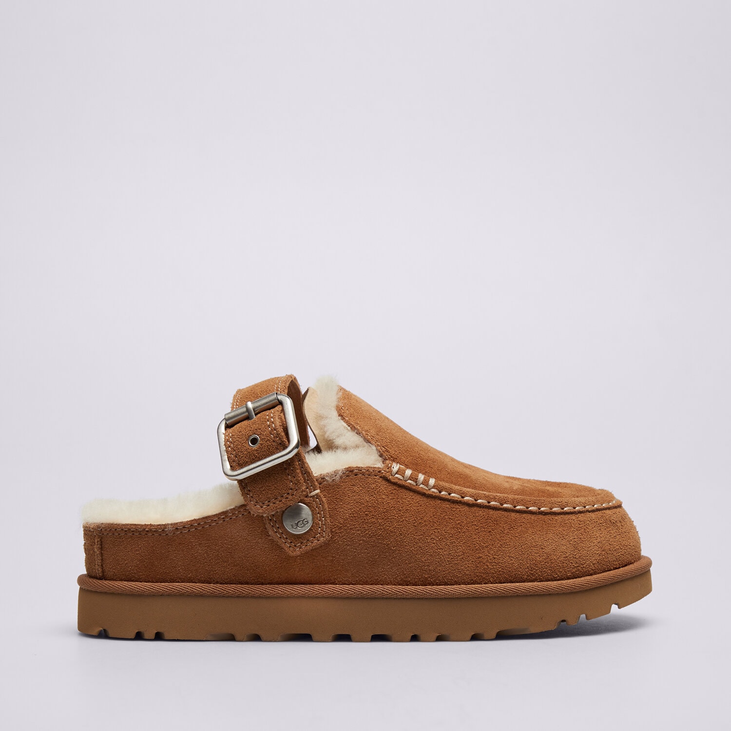 Klapki damskie UGG GOLDENSTAR EVELINA CLOG 1180251-CHE BRĄZOWY