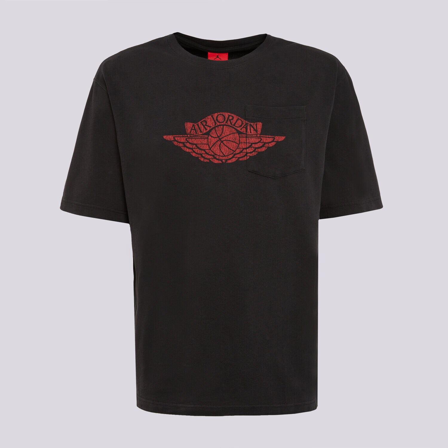 Koszulka, t-shirt sportowy męski JORDAN T-SHIRT M J FLT ES 85 W PKT SS CRW IO2084-010 CZARNY