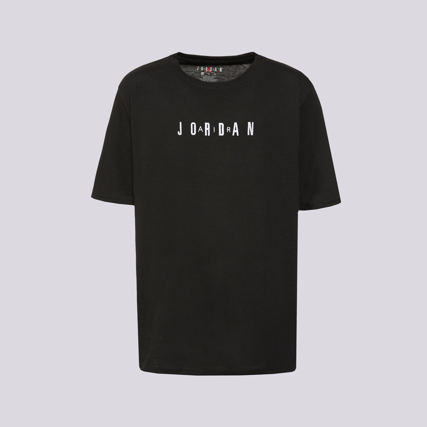 Koszulka, t-shirt dla dzieci JORDAN T-SHIRT JDB MJ WORDMARK EMB CREW 95D634-023 CZARNY