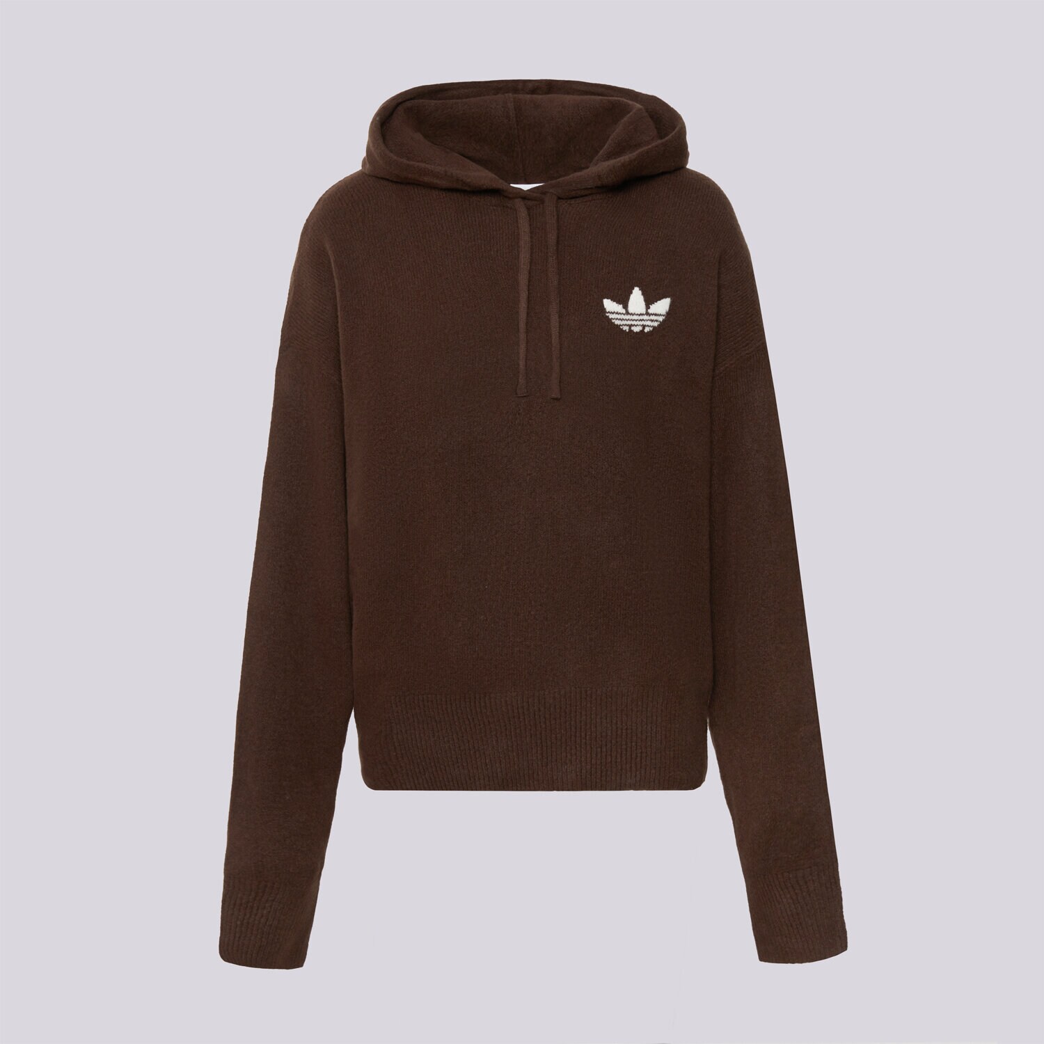 Bluza damska ADIDAS BLUZA Z KAPTUREM ESS KNT HD IA4448 BRĄZOWY