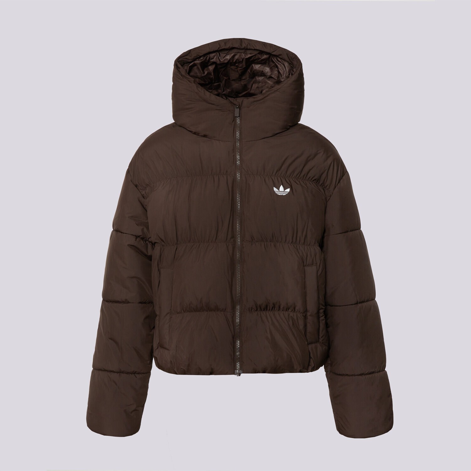 Kurtka zimowa damska ADIDAS KURTKA PUCHOWA HD JKT KR9559 BRĄZOWY