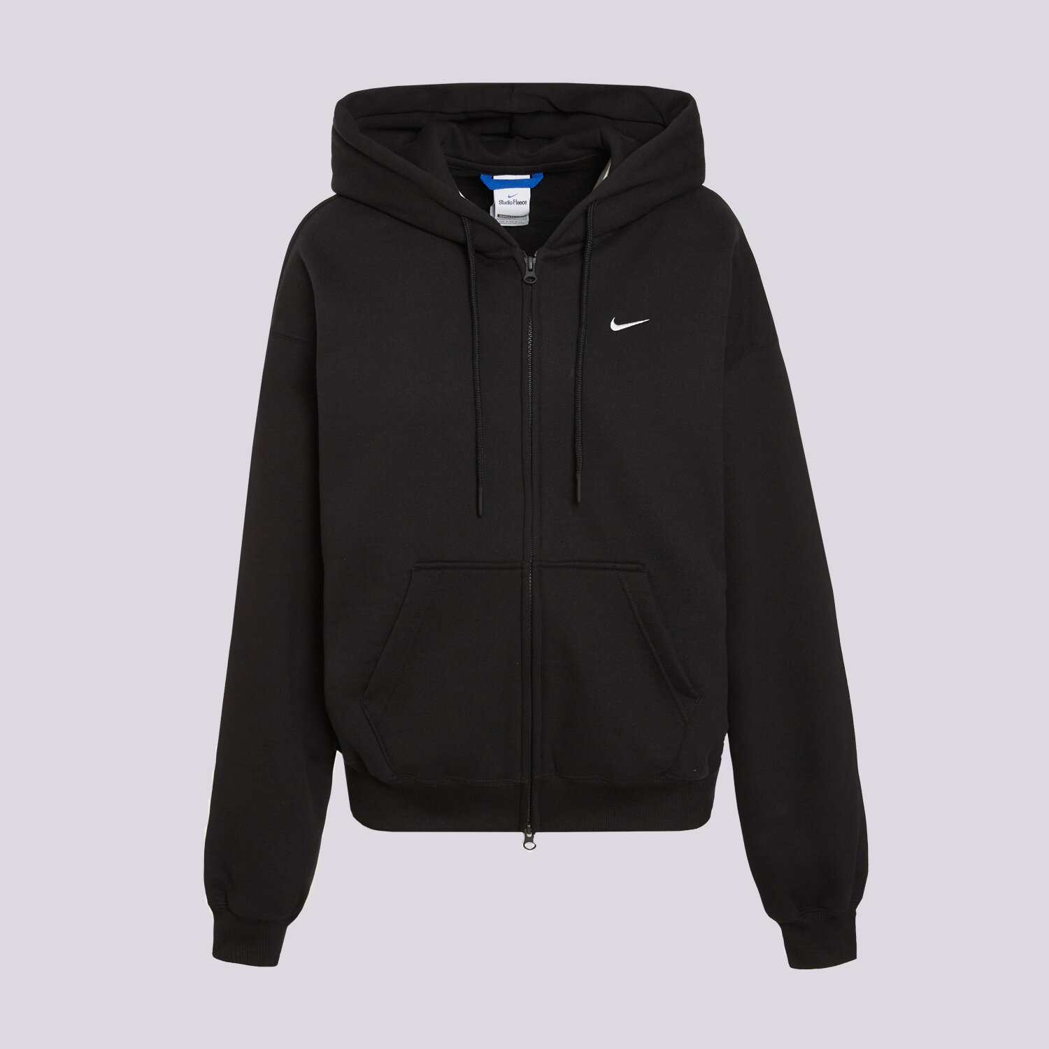 Bluza damska NIKE BLUZA ROZPINANA Z KAPTUREM W NK STDO FLC MW OS FZ HDY IM8084-001 CZARNY
