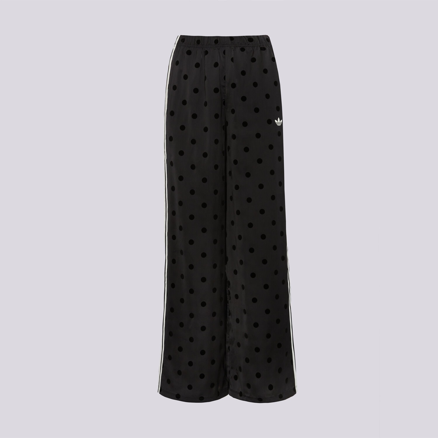 Spodnie sportowe damskie ADIDAS SPODNIE SATIN POLKA DOTS WIDE LEG KV1169 CZARNY