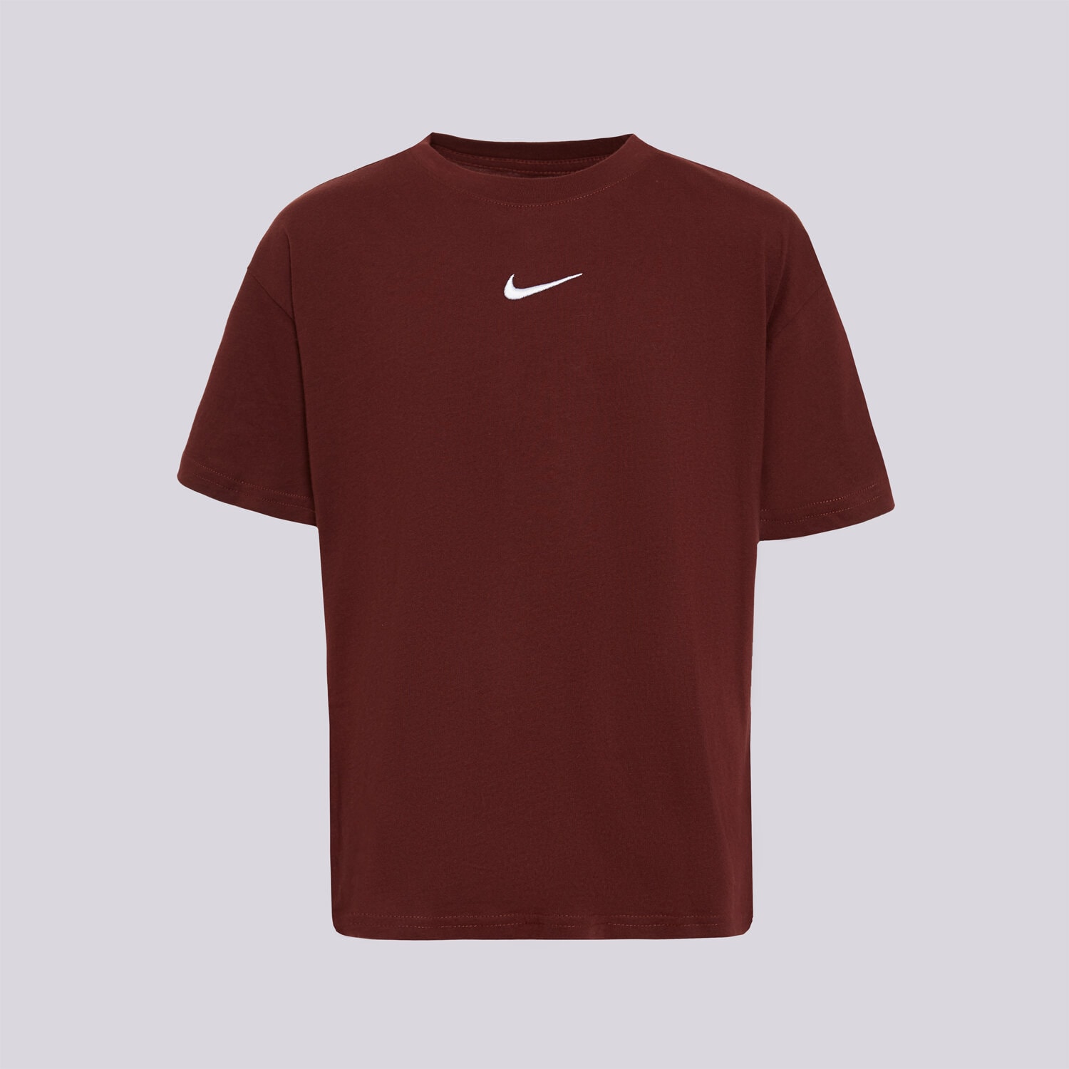 Koszulka, t-shirt dla dzieci NIKE T-SHIRT G NSW TEE BOY ESSNTL LBR GIRL FZ5539-658 BORDOWY