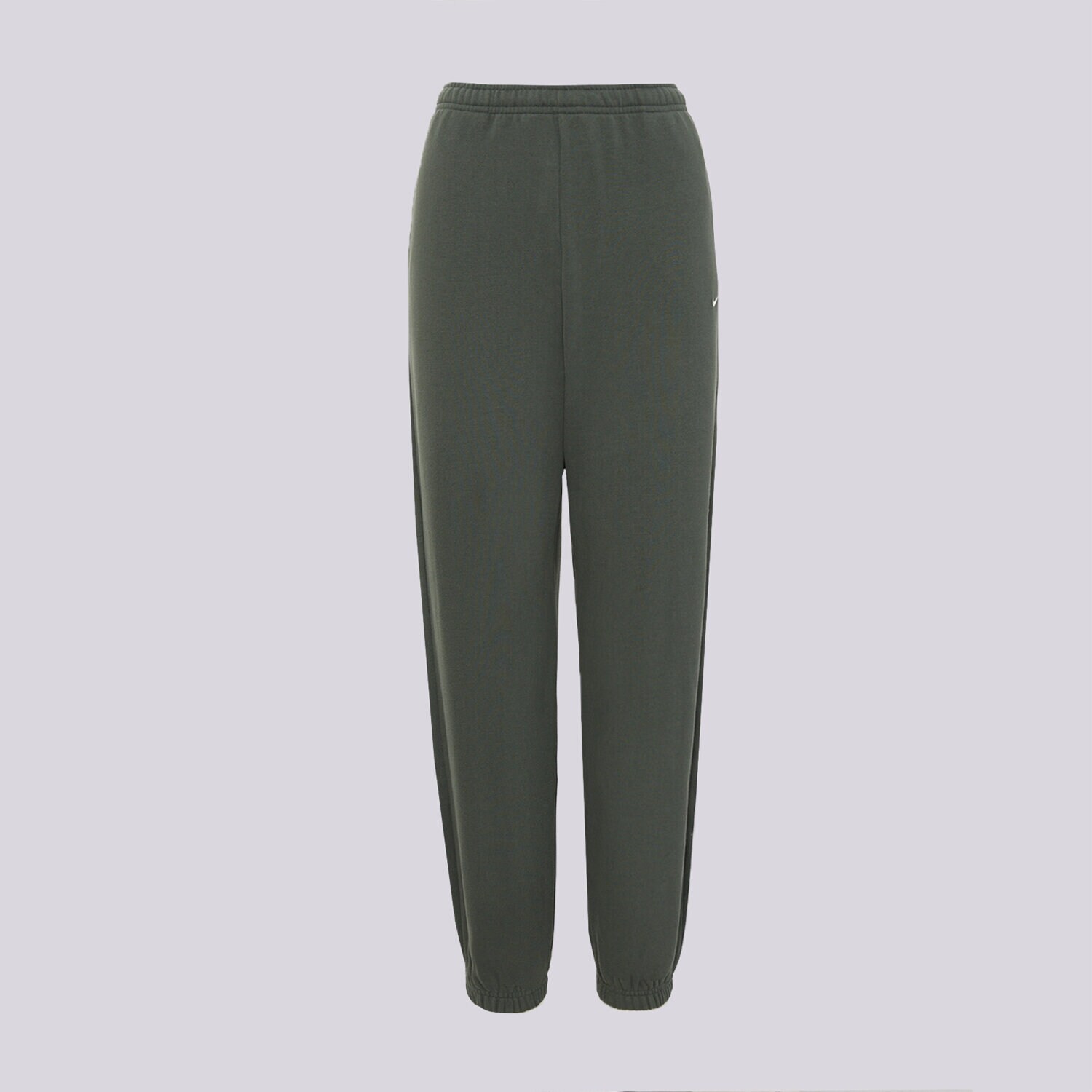 Spodnie sportowe damskie NIKE SPODNIE W NK STDO FLC MW HR OS CFF PNT IM8074-303 ZIELONY