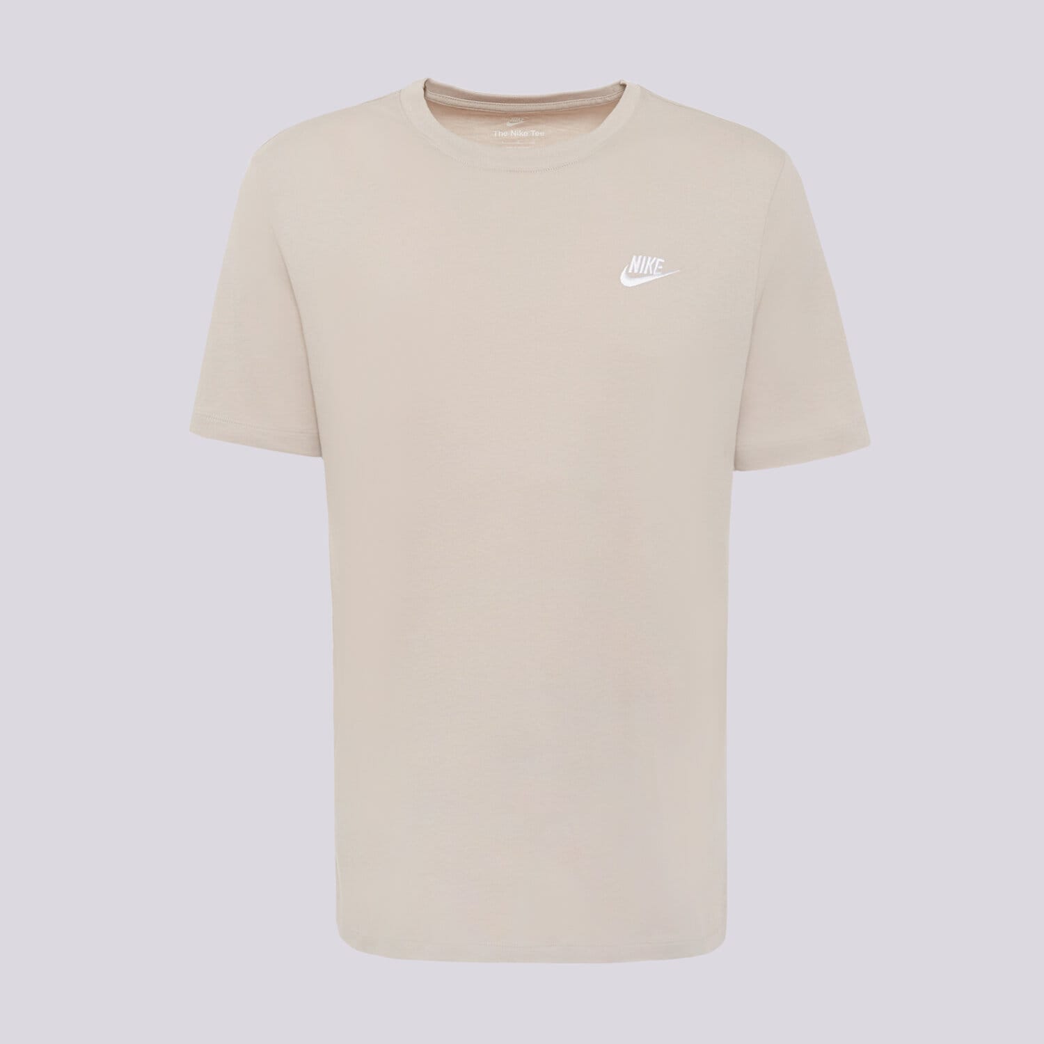 Koszulka, t-shirt sportowy męski NIKE T-SHIRT SPORTSWEAR CLUB AR4997-211 BEŻOWY