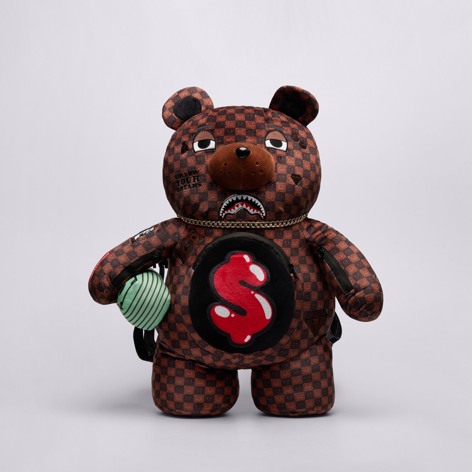 Plecak damski sportowy SPRAYGROUND PLECAK SHARKS IN PARIS MONEYBEAR 910B9308NSZ CZARNY