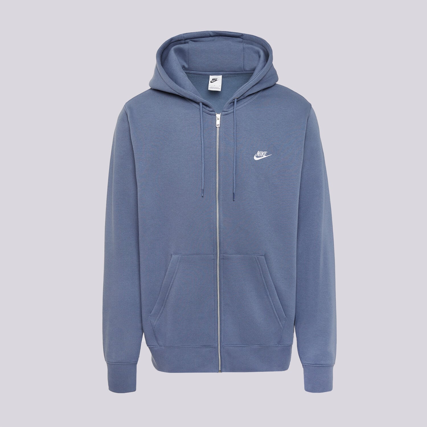 Bluza męska NIKE BLUZA ROZPINANA M NK CLUB BB FZ HOODIE FN3861-491 NIEBIESKI
