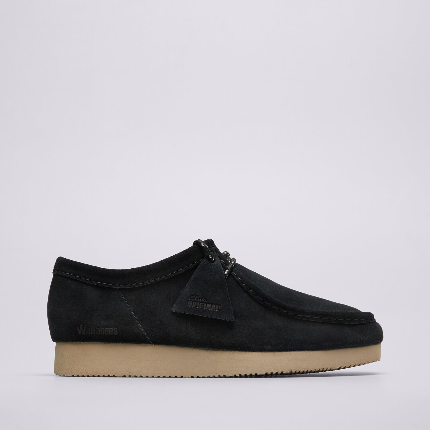 Buty męskie Casual CLARKS WALLABEE LITE 26327582 CZARNY