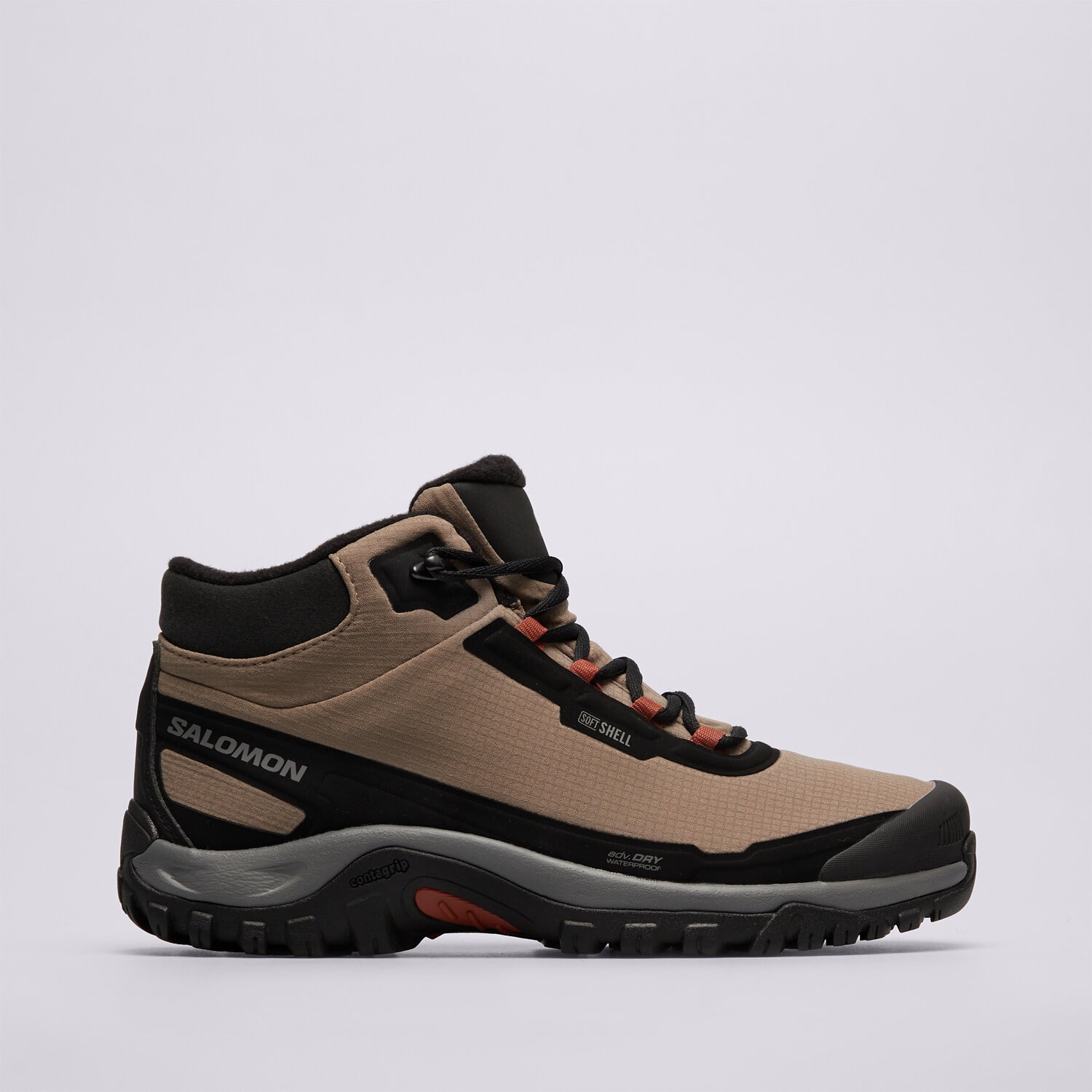 Buty zimowe sportowe męskie SALOMON SHELTER WP L49222100 BRĄZOWY