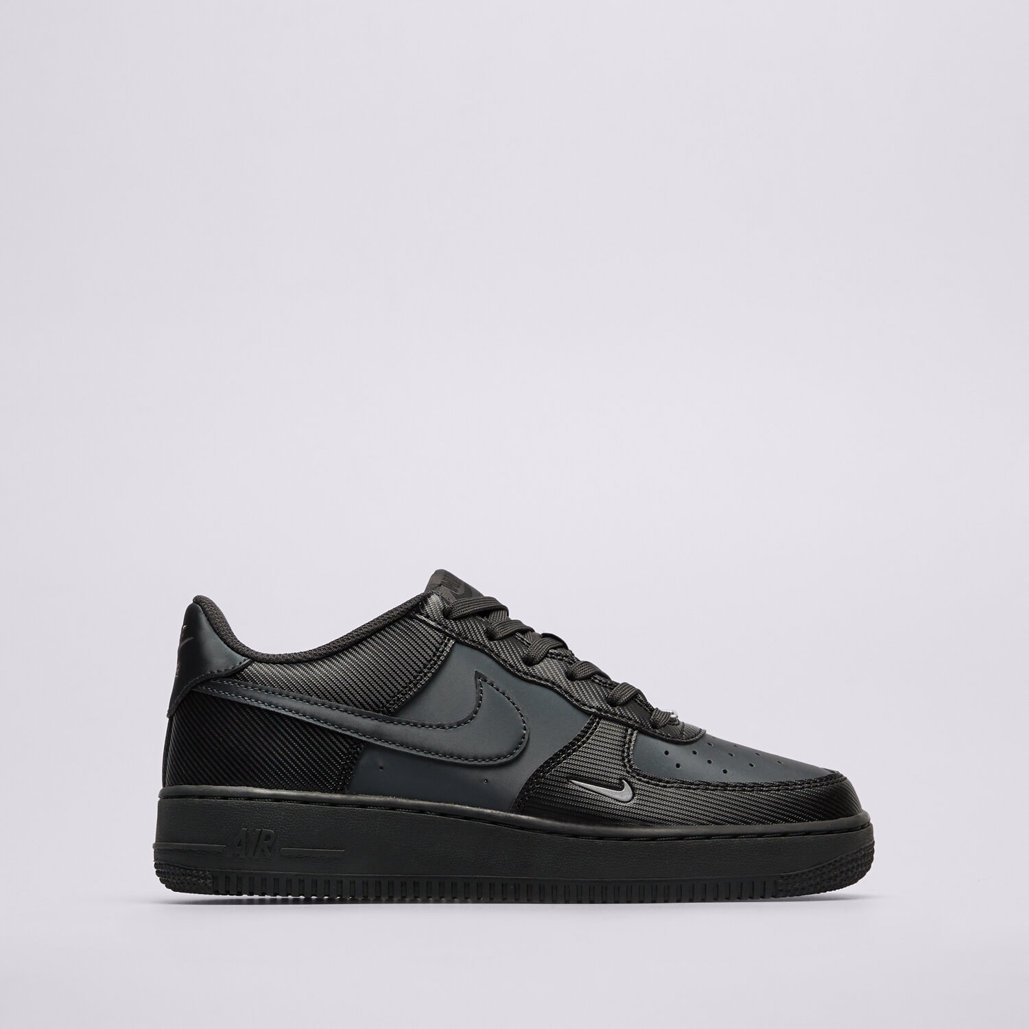 Buty sneakersy dla dzieci NIKE AIR FORCE 1 LV8 CBN BG IQ2242-077 CZARNY