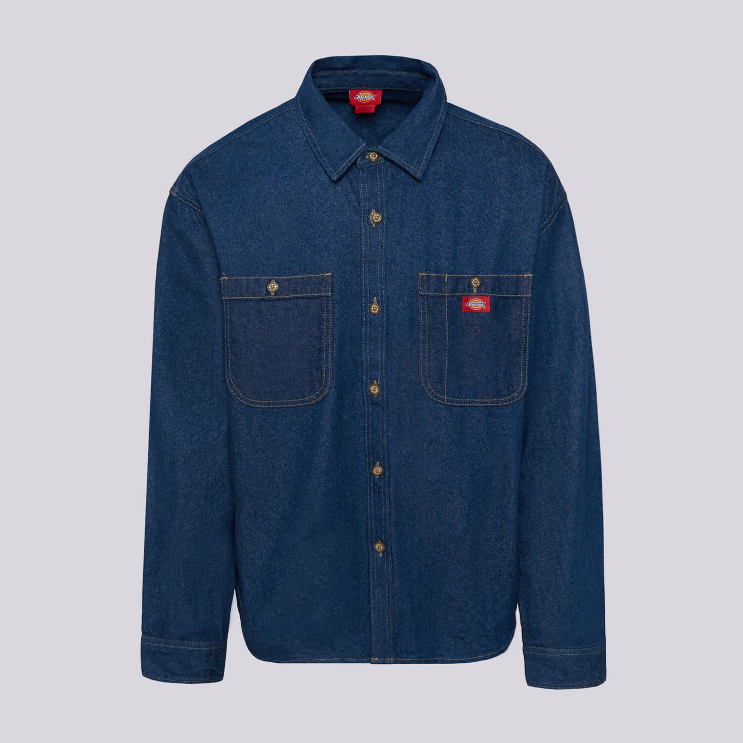 Koszule męskie sportowe DICKIES KOSZULA MECHANIC DENIM SHIRT DK0A8CJ9RAW1 GRANATOWY