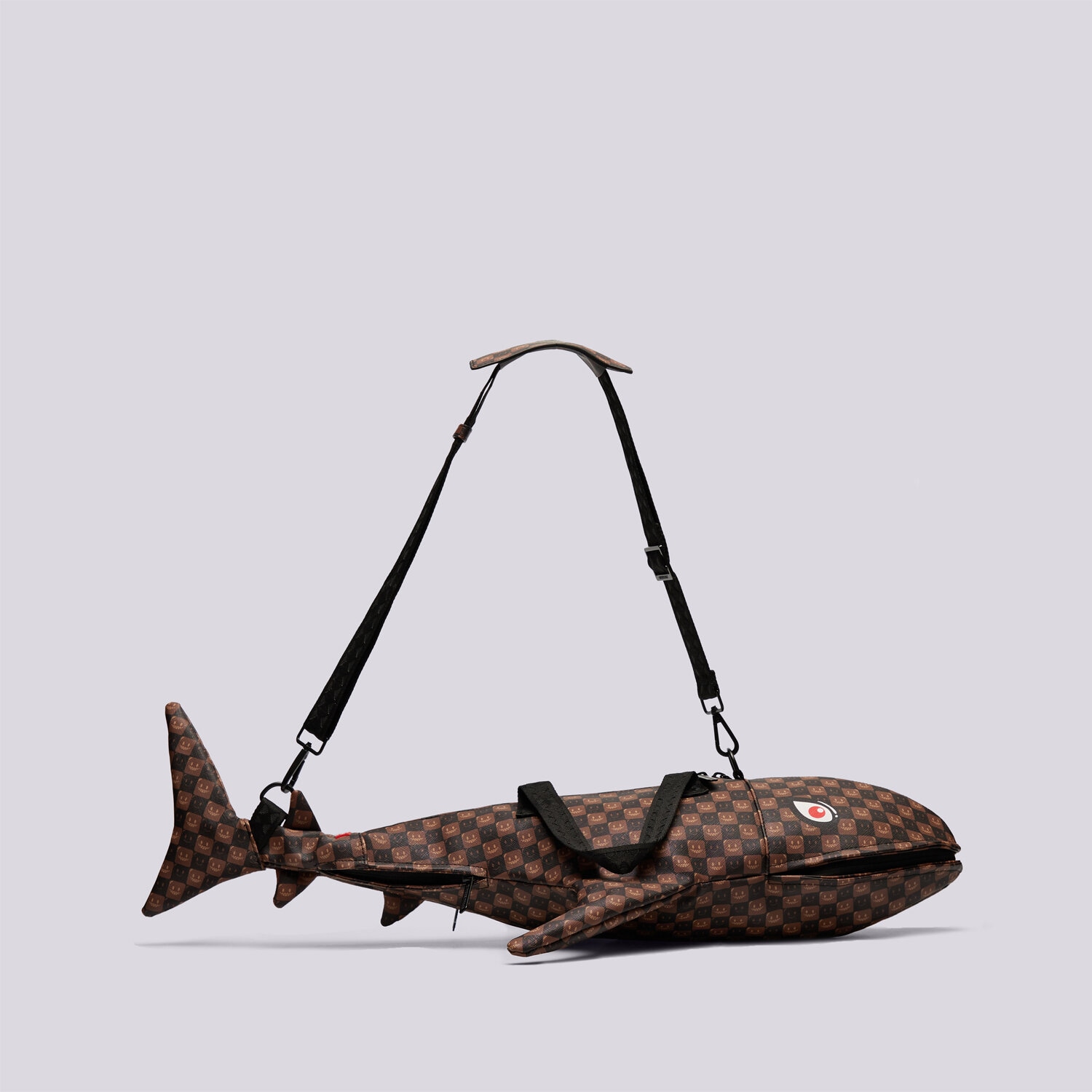 Torba sportowa damska na ramię SPRAYGROUND TORBA SHARKS IN PARIS SHARK DUFFLE 910D9486NSZ CZARNY