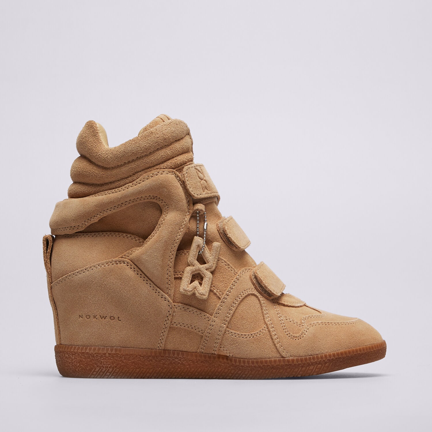 Buty sneakersy damskie NOKWOL EDEN BEIGE SUEDE NKEDENBEIGE BEŻOWY