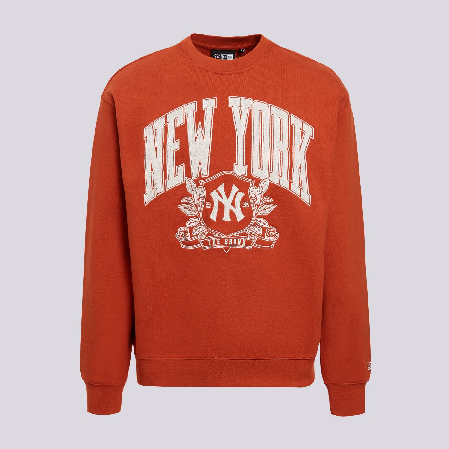 Bluza męska NEW ERA BLUZA MLB ARCH GRPHC CREW NYY NEW YORK YANKEES 60897402 BRĄZOWY