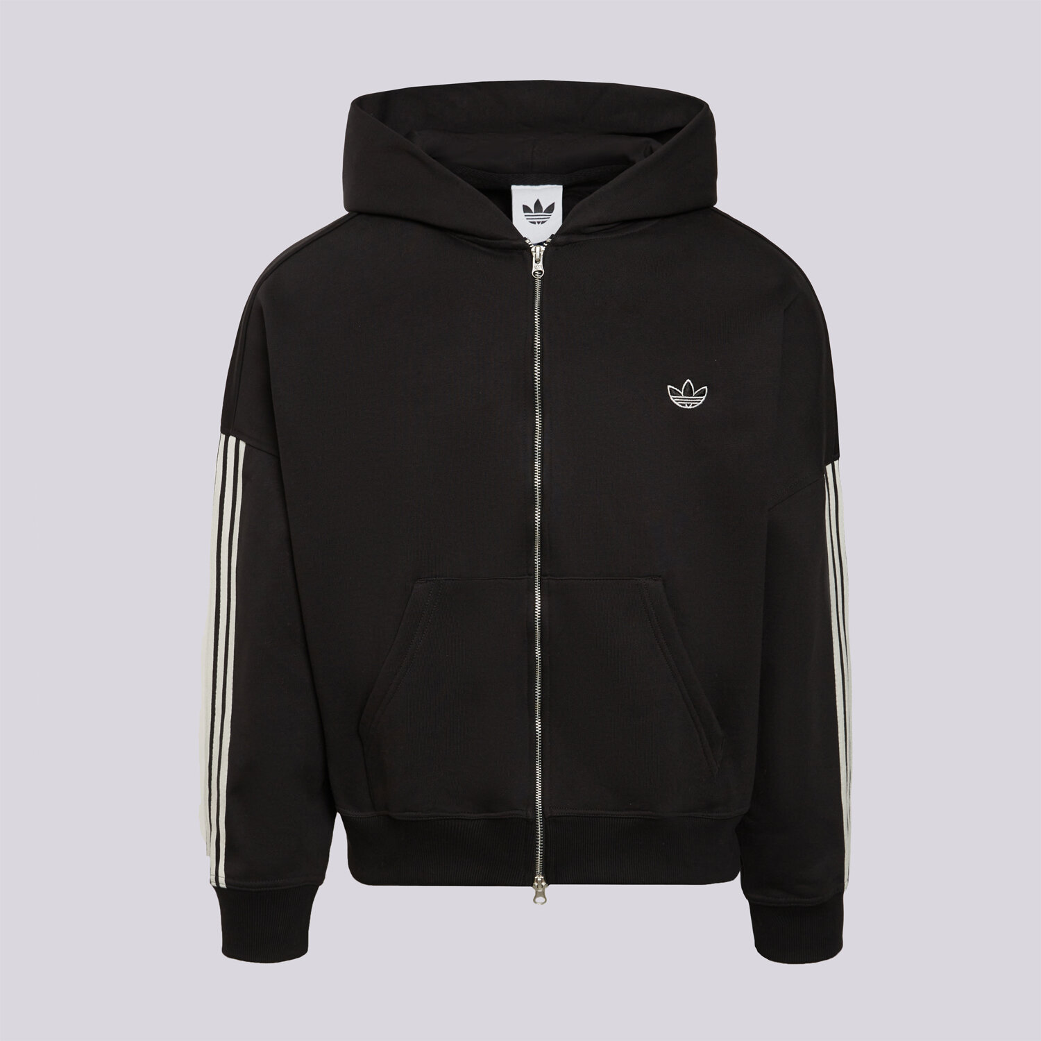 Bluza męska ADIDAS BLUZA ROZPINANA Z KAPTUREM SIGNATURE LD3983 CZARNY