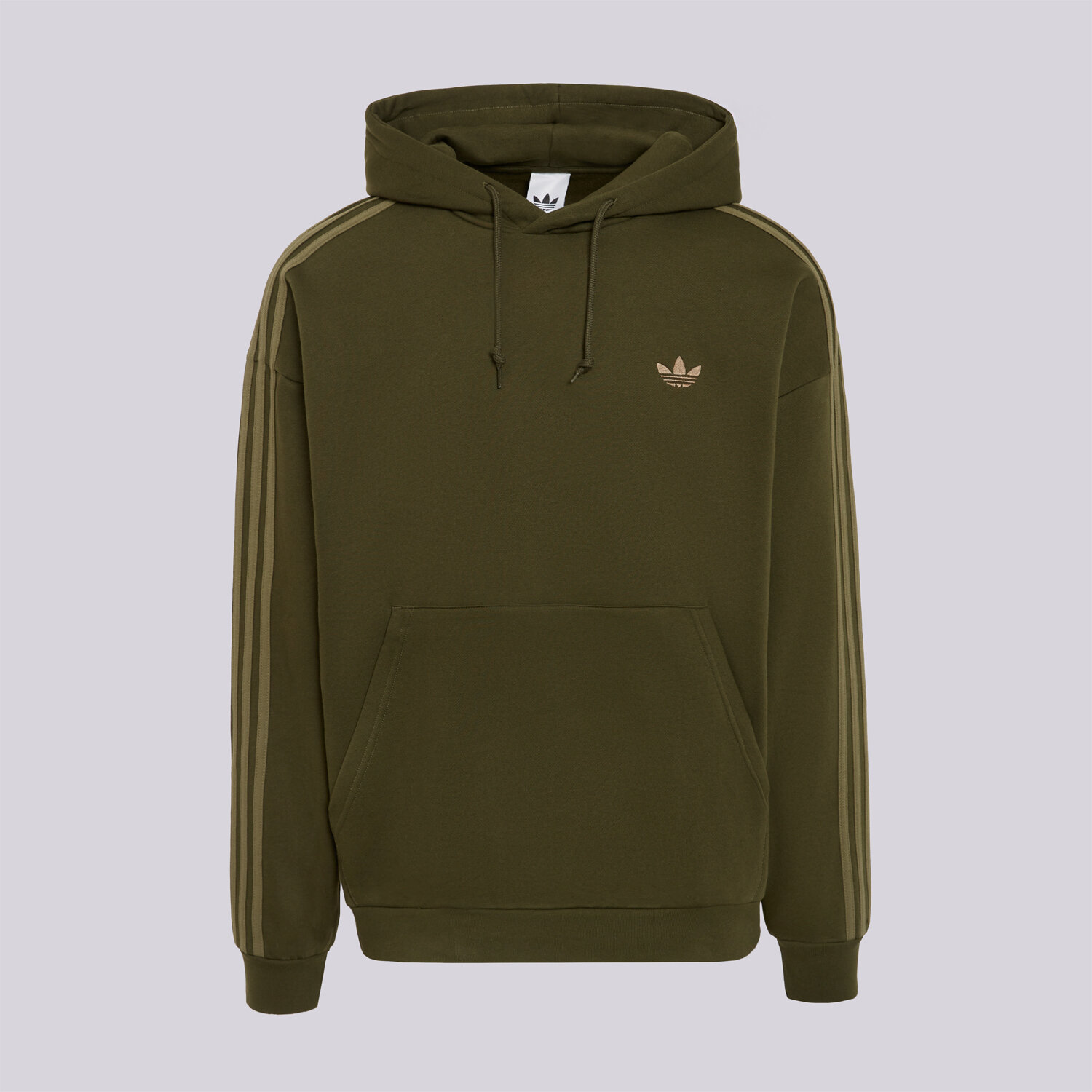 Bluza męska ADIDAS BLUZA Z KAPTUREM 3S HOODY KS7504 KHAKI