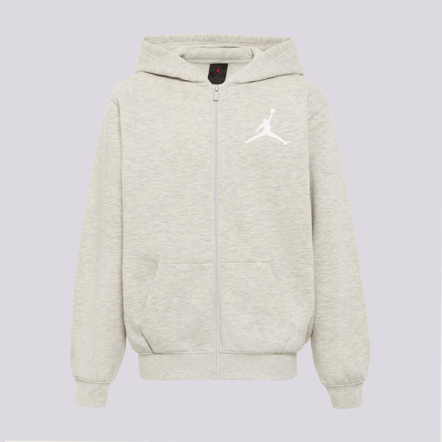 Sportowa bluza dziecięca JORDAN BLUZA ROZPINANA Z KAPTUREM FULL ZIP HOODY 95G242-C87 SZARY