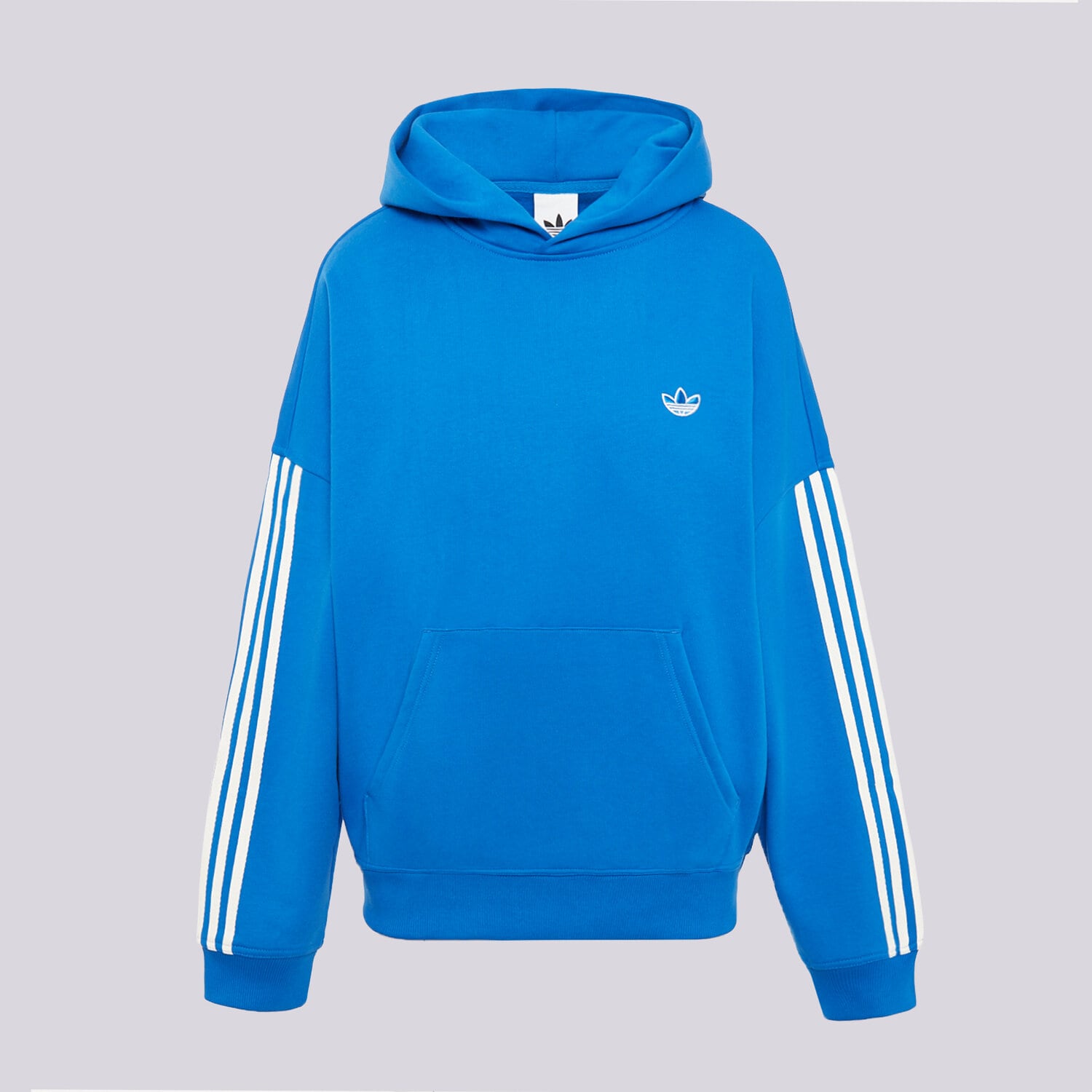 Bluza męska ADIDAS BLUZA Z KAPTUREM SIGNATURE LD3965 NIEBIESKI