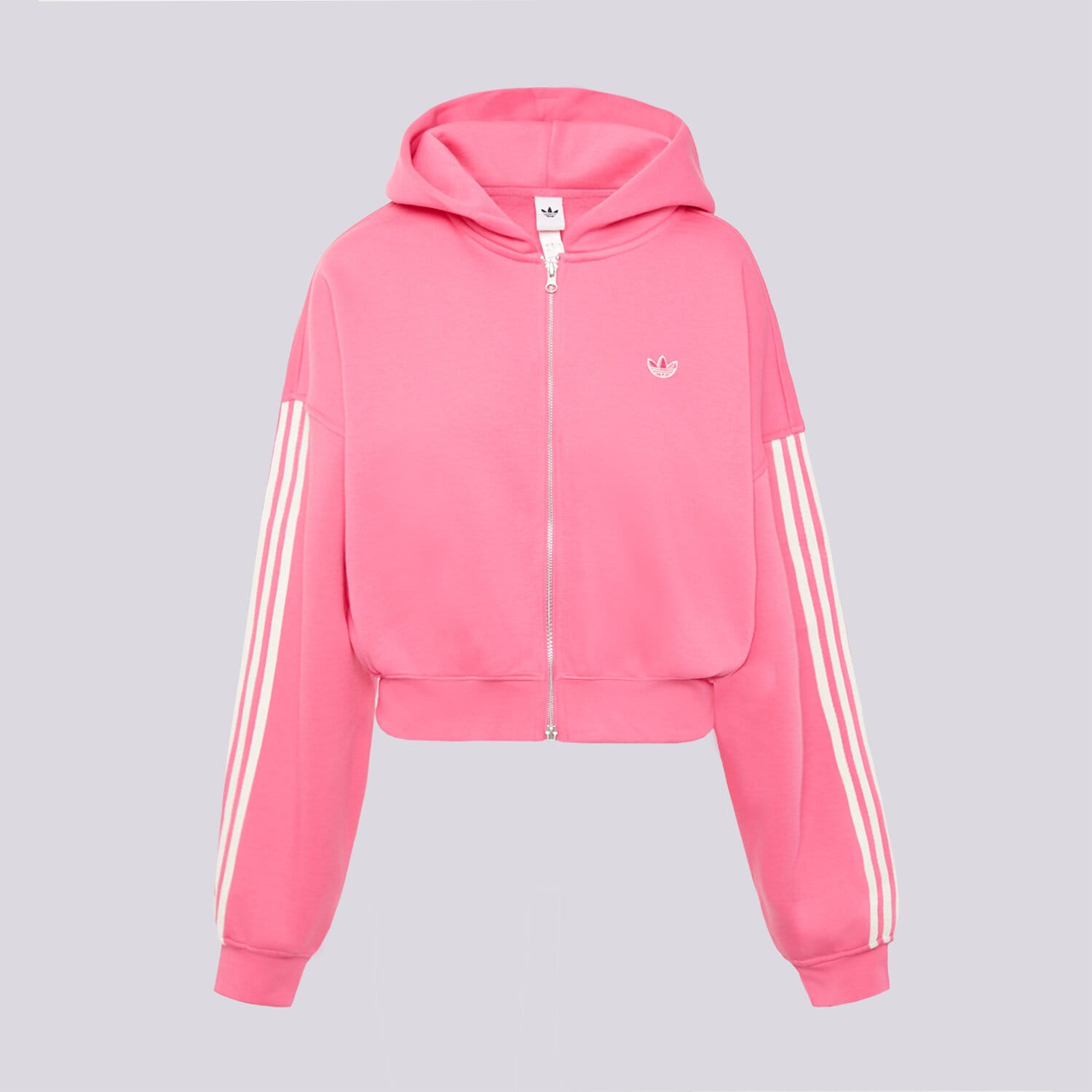 Bluza damska ADIDAS BLUZA ROZPINANA Z KAPTUREM SIGNATURE LD4120 RÓŻOWY
