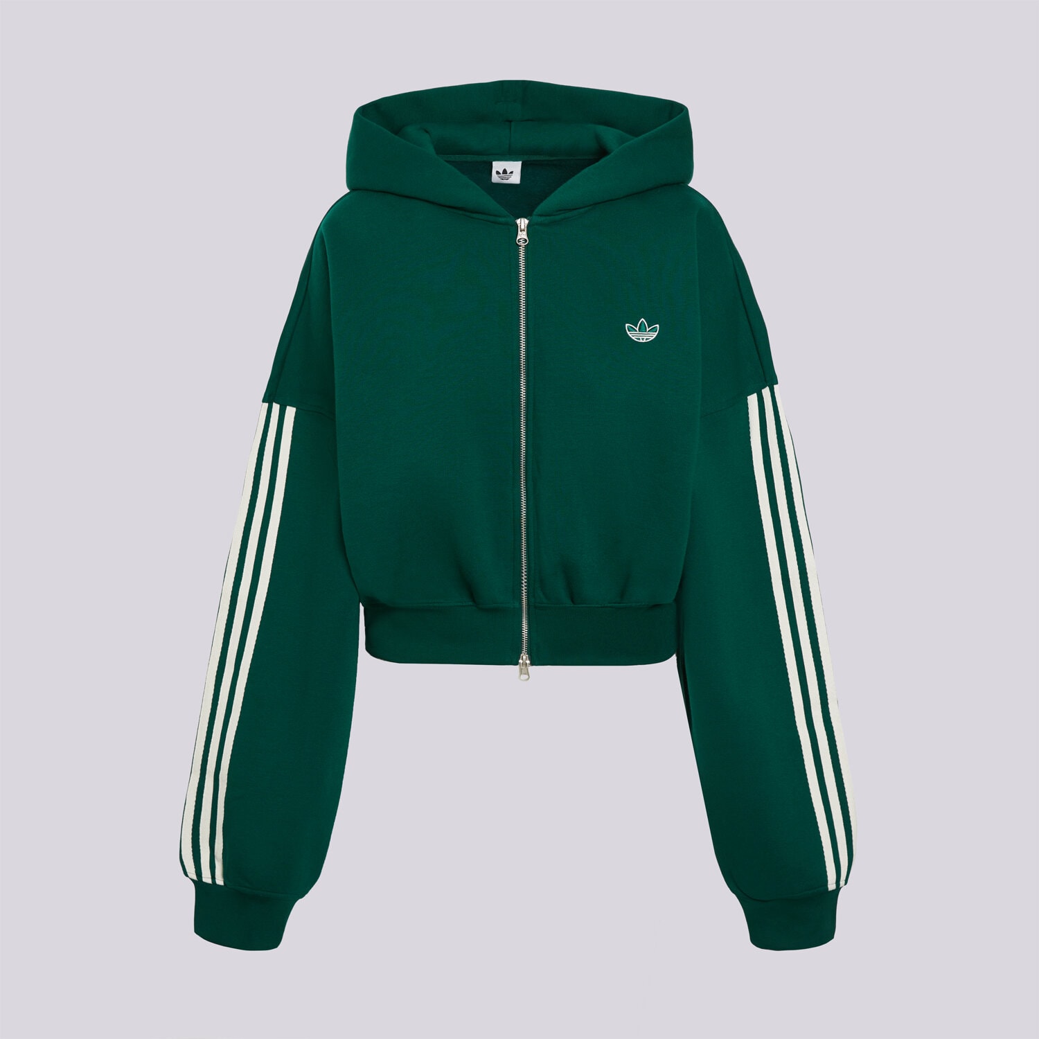 Bluza damska ADIDAS BLUZA Z KAPTUREM SIGNATURE LD4115 ZIELONY