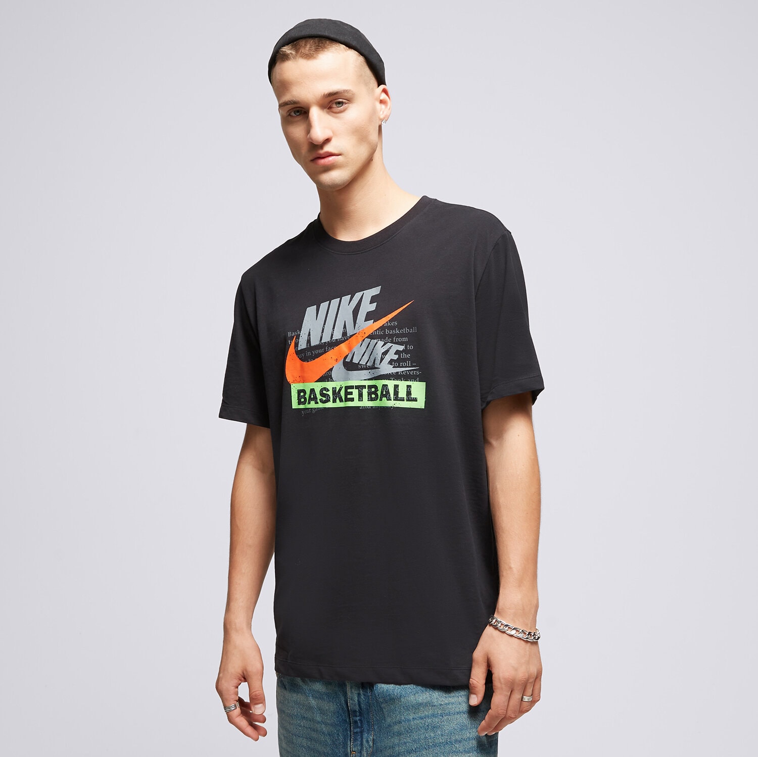Koszulka, t-shirt sportowy męski NIKE T-SHIRT NIKE DRI-FIT DZ2681-010 CZARNY