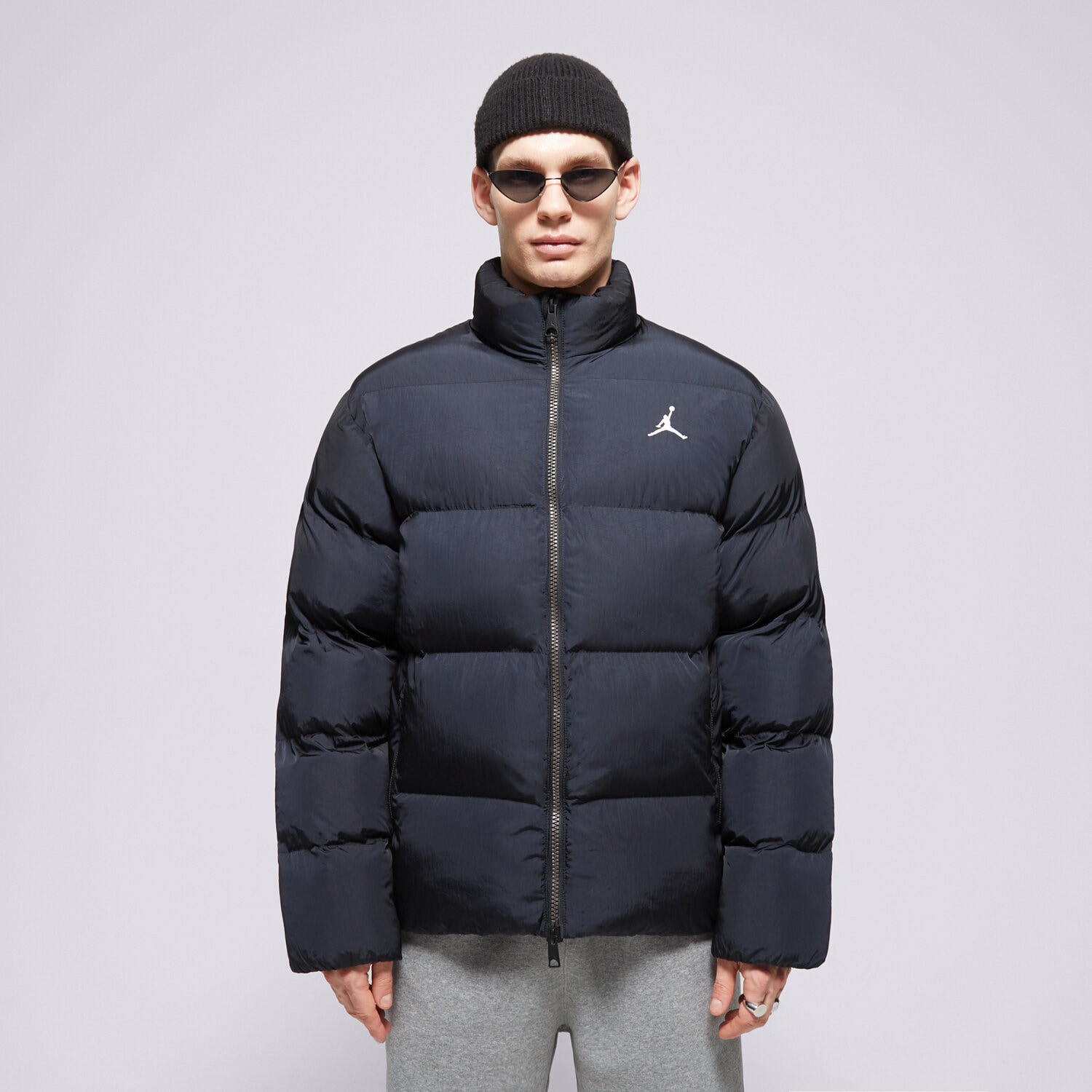 Kurtka zimowa męska JORDAN KURTKA ZIMOWA M J ESS POLY PUFFER FB7331-010 CZARNY