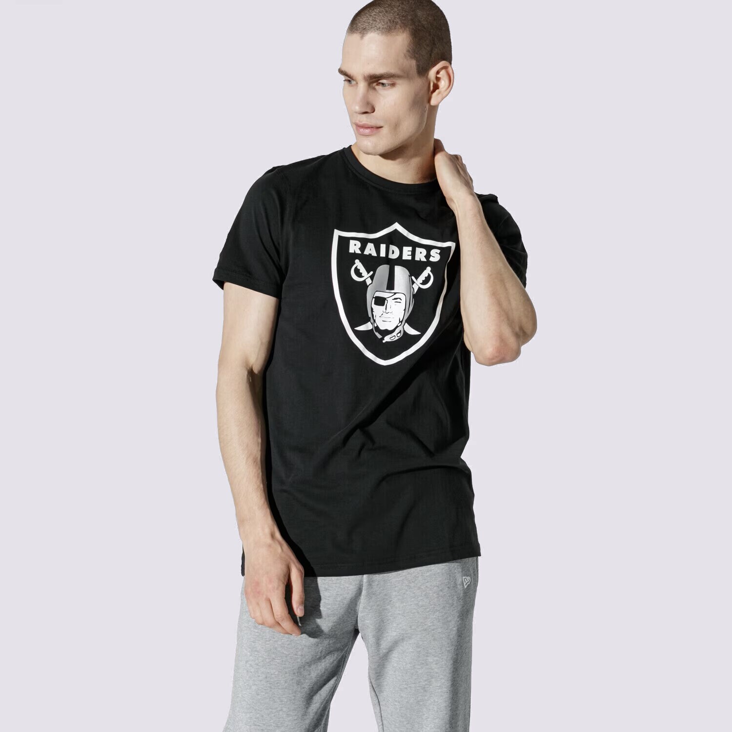 Koszulka, t-shirt sportowy męski NEW ERA T-SHIRT TM LOGO 11073657 MULTICOLOR