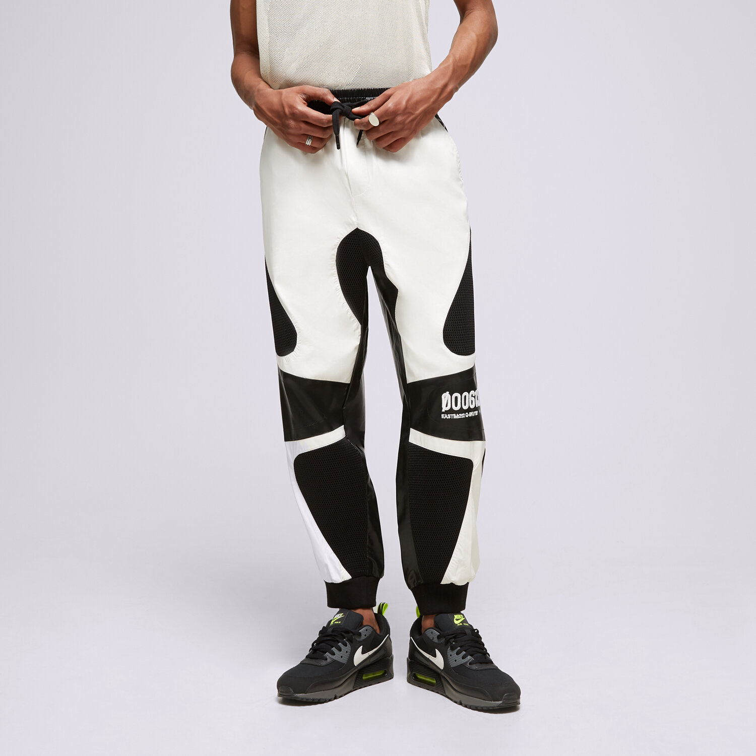 Spodnie sportowe męskie SPRAYGROUND SPODNIE SG8438 SG8438-WHITE BIAŁY