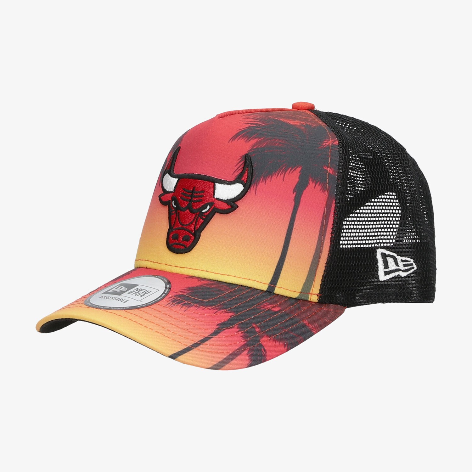 Czapka z daszkiem męska NEW ERA CZAPKA SUMMER CITY TRUCKER BULLS CHICAGO BULLS BLK 60137587 MULTICOLOR
