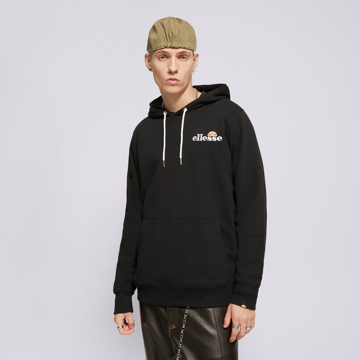 Bluza męska ELLESSE BLUZA Z KAPTUREM PRIMERO BLK SHS08781011 CZARNY