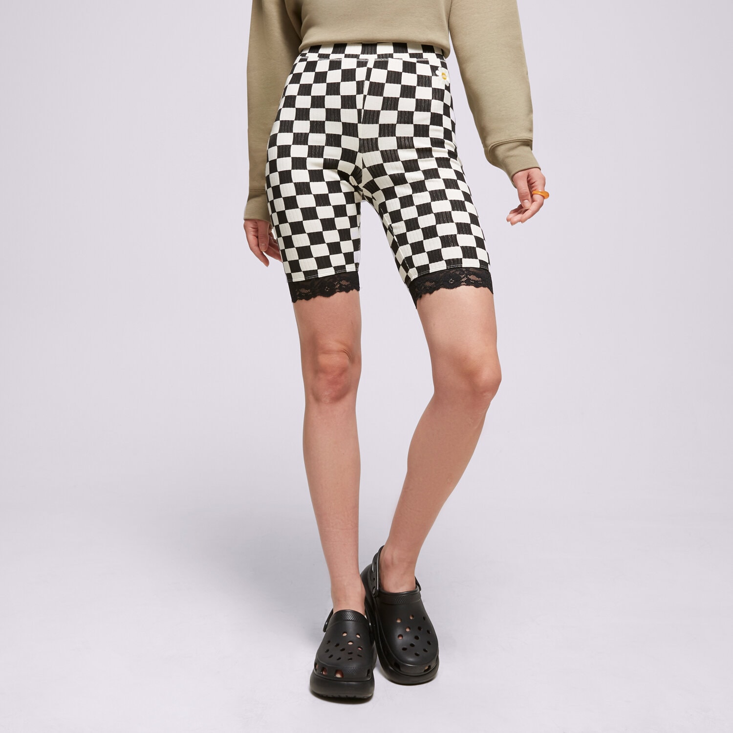 Spodnie sportowe damskie VANS SZORTY OVERSIZED FLORAL LEGGING VN00074SBLK MULTICOLOR