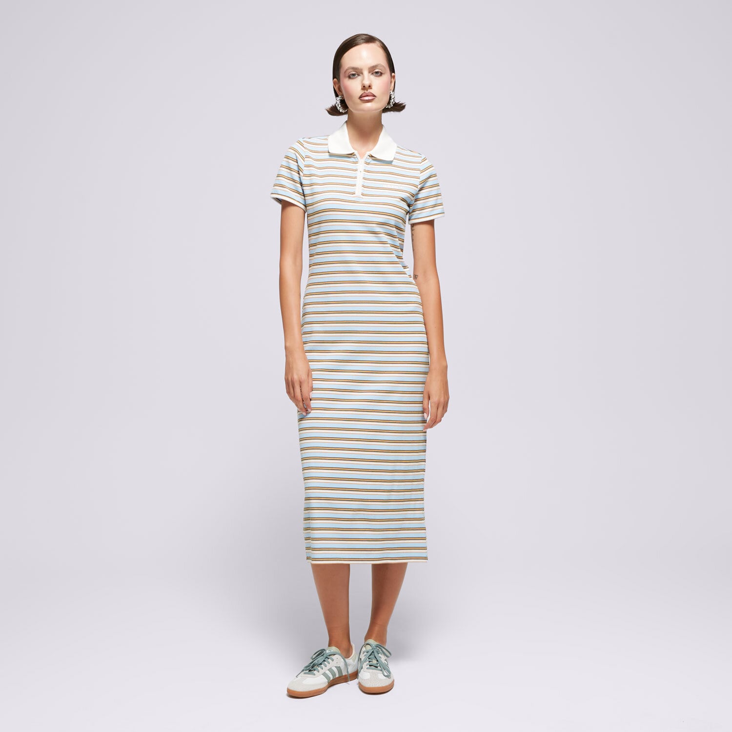 Modna sukienka sportowa ADIDAS SUKIENKA RIB DRESS JC6179 MULTICOLOR