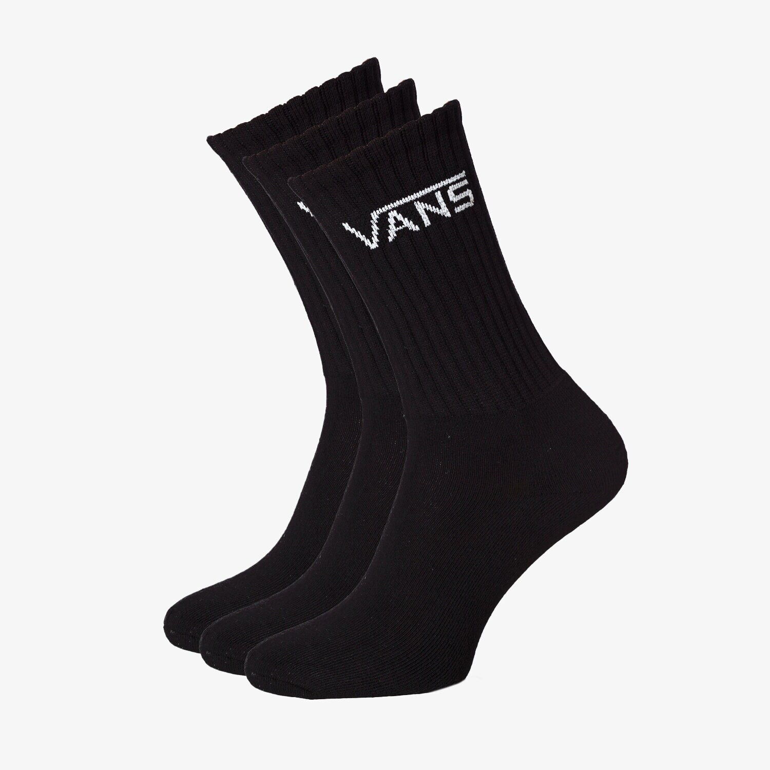 Skarpetki sportowe damskie VANS SKARPETY CLASSIC CREW (6.5-9, 3PK) VN000XRZBLK1 CZARNY