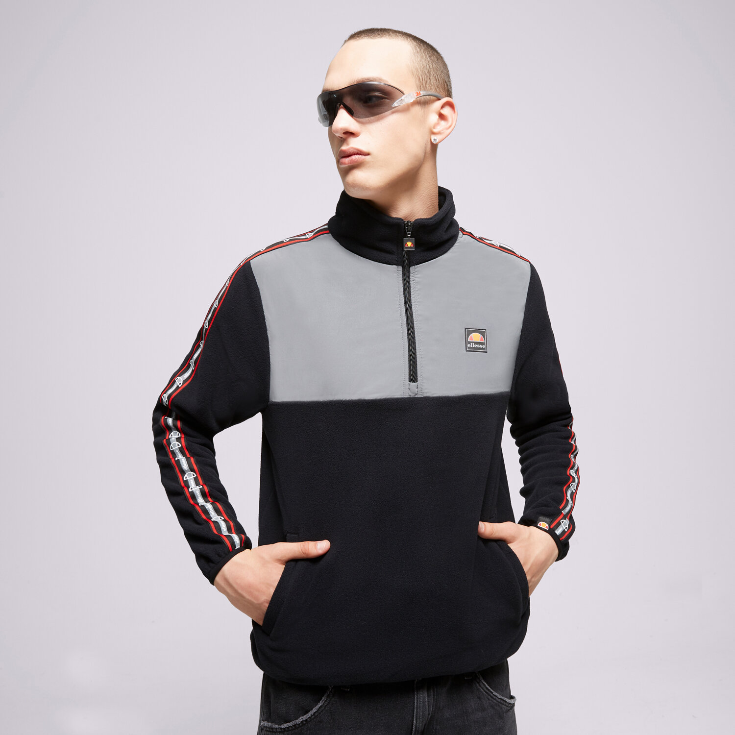 Bluza męska ELLESSE POLAR ZABO OH JACKET BLK SHP16200011 CZARNY