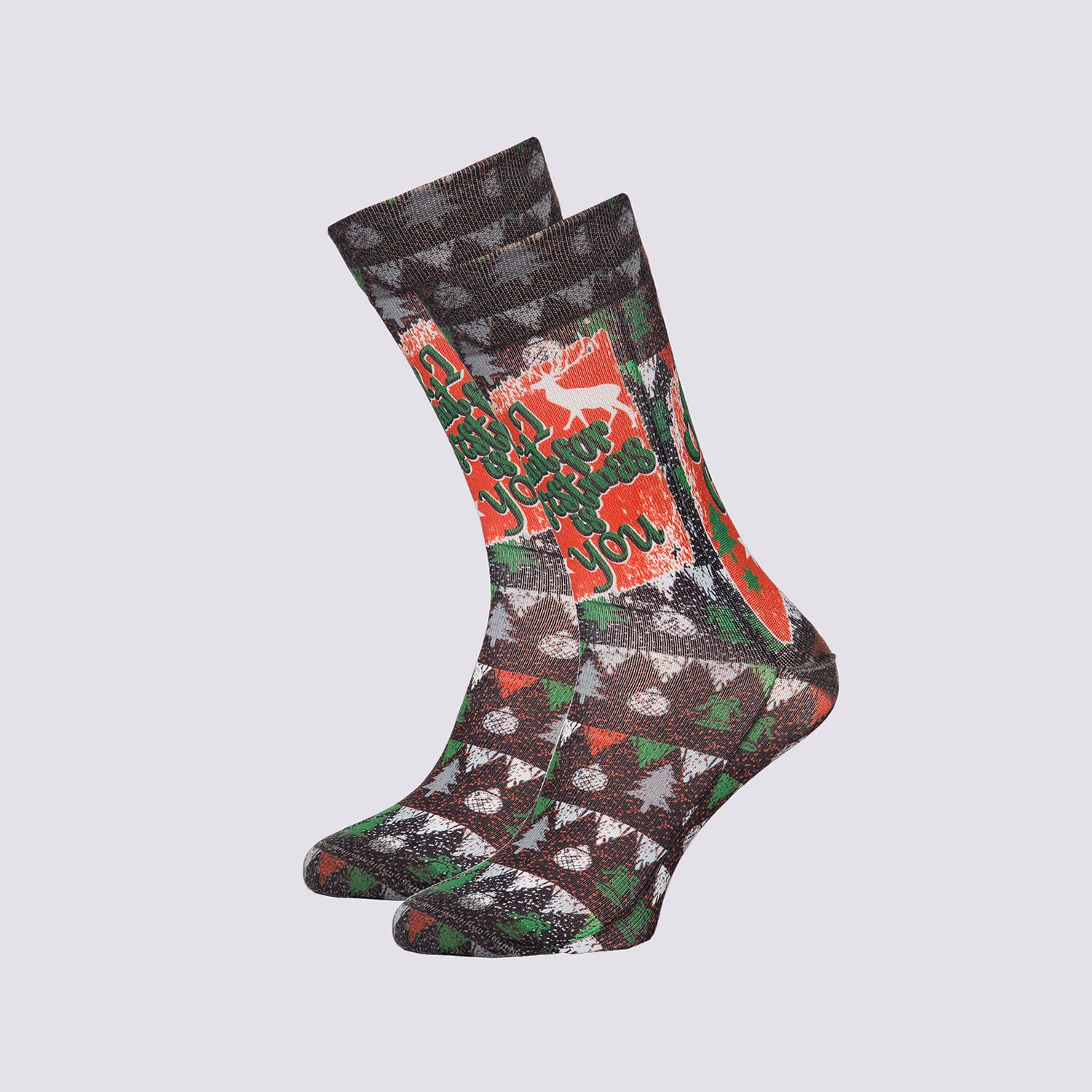 Skarpetki sportowe damskie WIGGLESTEPS SKARPETY NOEL GREANTING 2010-03830-932 SZARY