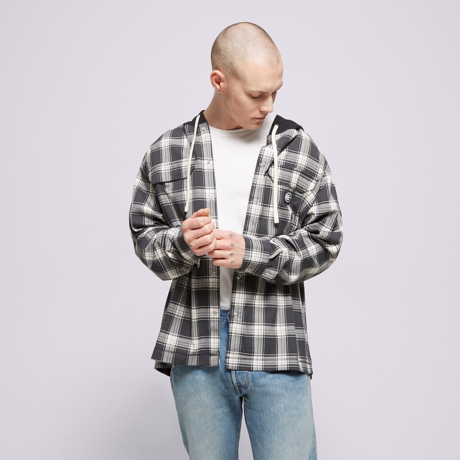 Bluza męska NIKE BLUZA Z KAPTUREM FLANNEL NBA DX0728-010 SZARY