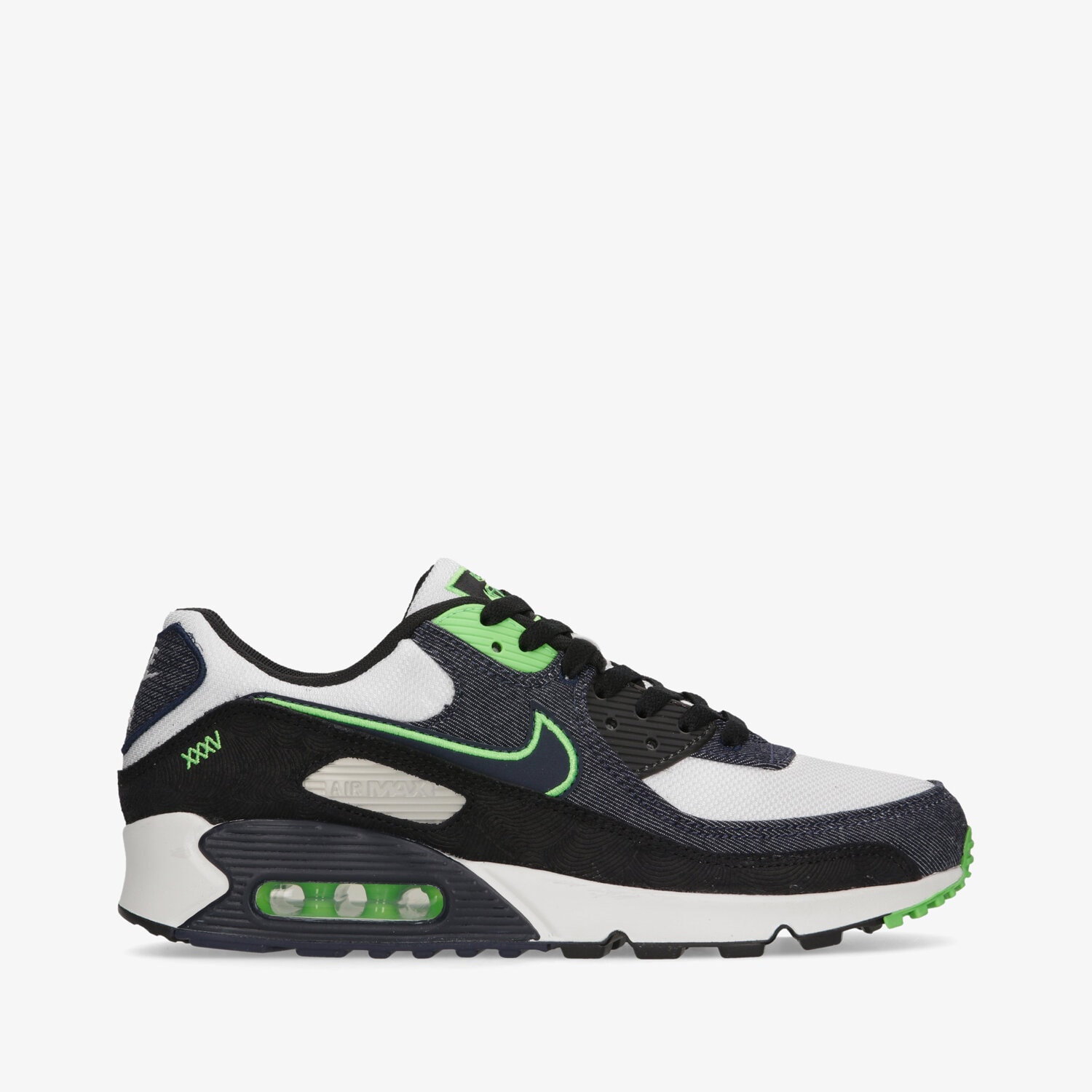 Buty sneakersy męskie NIKE AIR MAX 90 SE DN4155-001 CZARNY