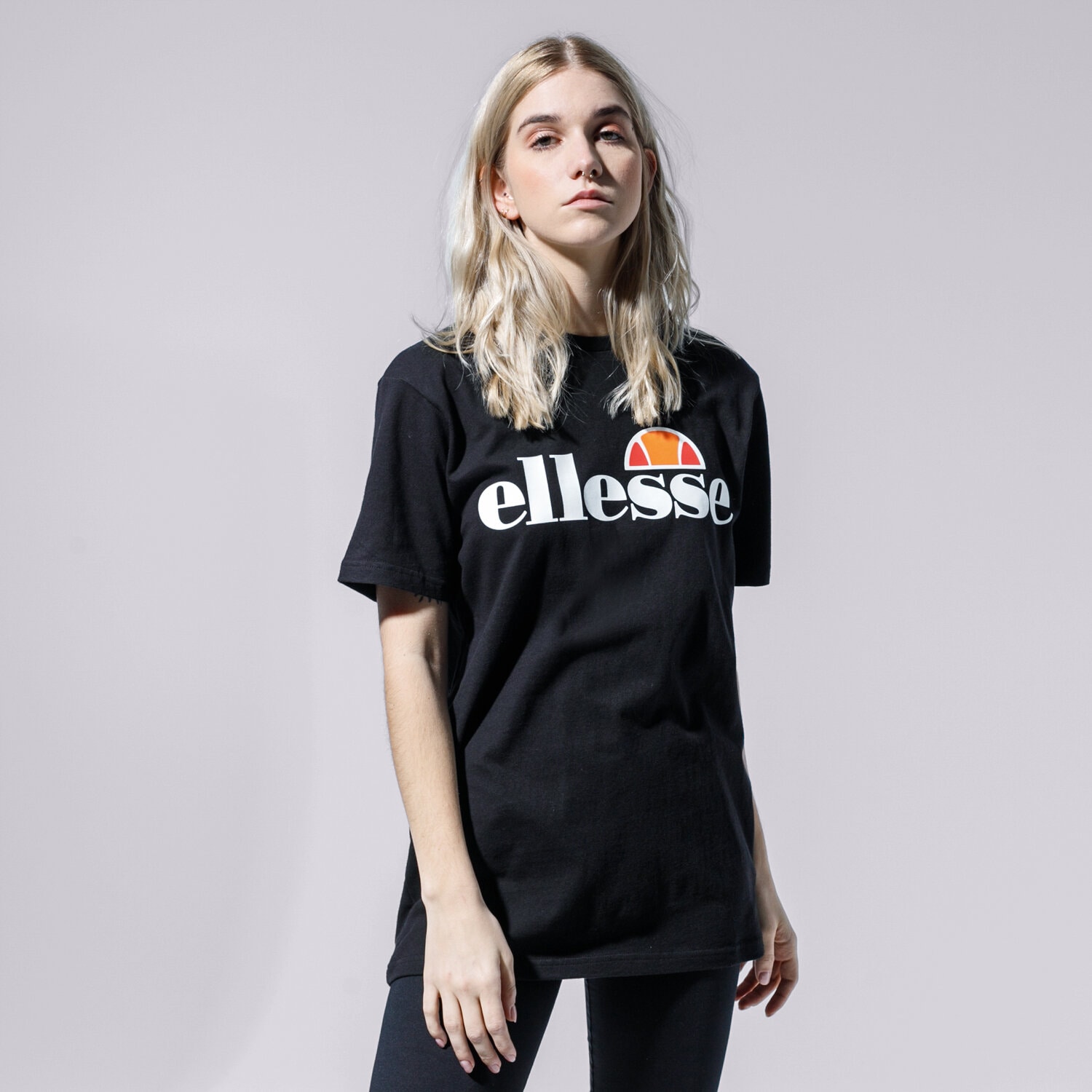 Koszulka, t-shirt damski ELLESSE T-SHIRT ALBANY BLK SGS03237001 CZARNY