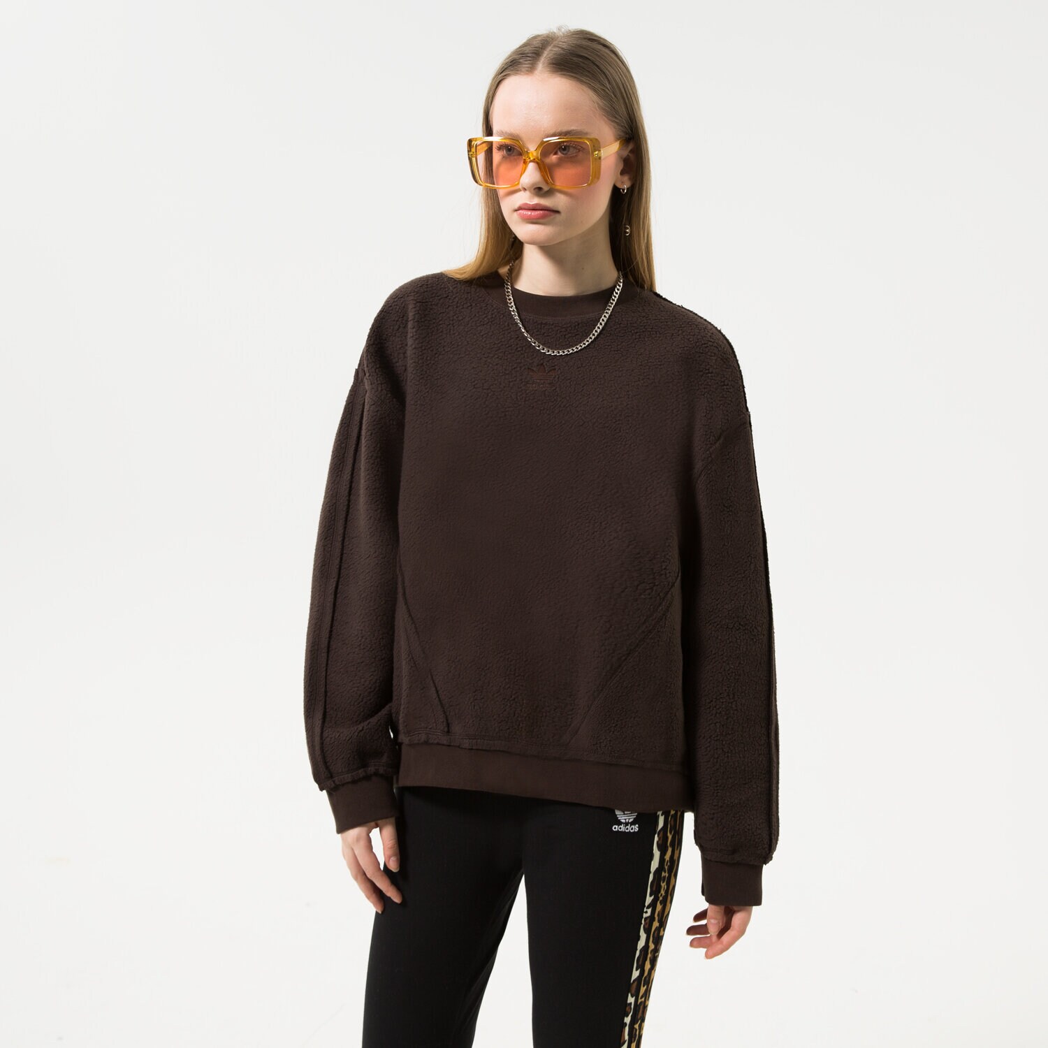 Bluza damska ADIDAS BLUZA SWEATER HL9126 SZARY