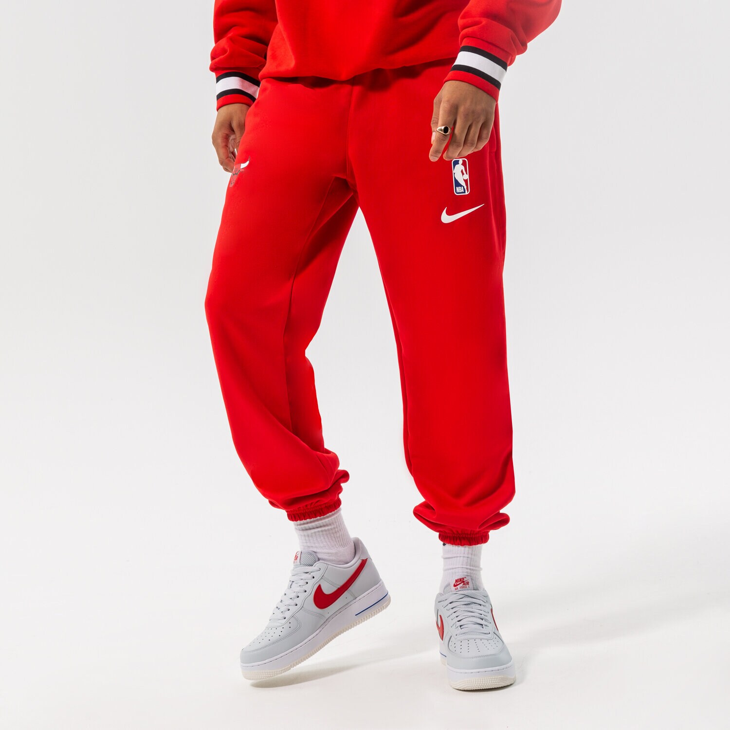 Spodnie sportowe męskie NIKE SPODNIE CHI M NK DF SPOTLIGHT PNT NBA DN8181-657 BORDOWY
