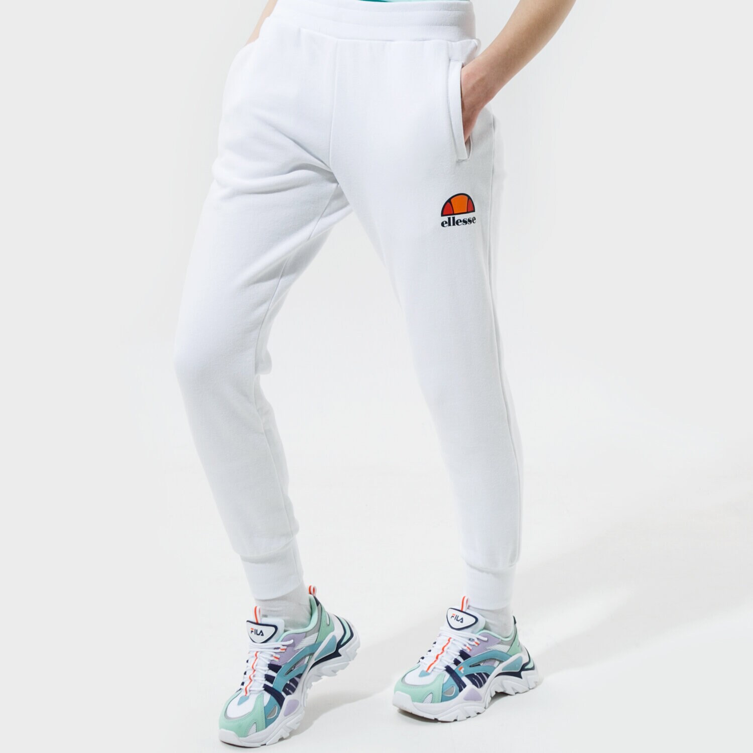 Spodnie sportowe damskie ELLESSE SPODNIE QUEENSTOWN WHT SGC07458908 BIAŁY