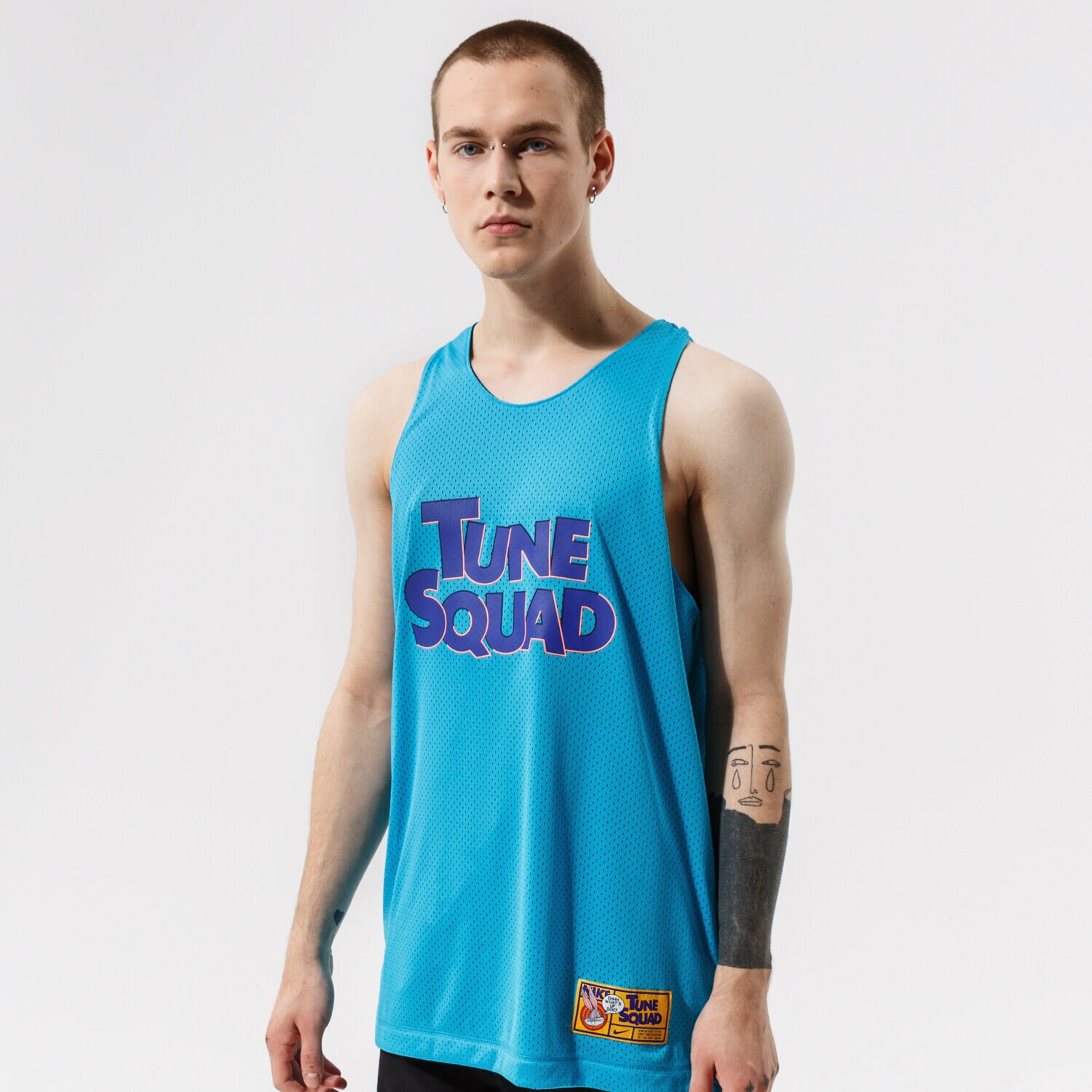 Koszulka, t-shirt sportowy męski NIKE TANK M NK DF STD ISS REV JSY SJ NBA DJ3894-434 GRANATOWY