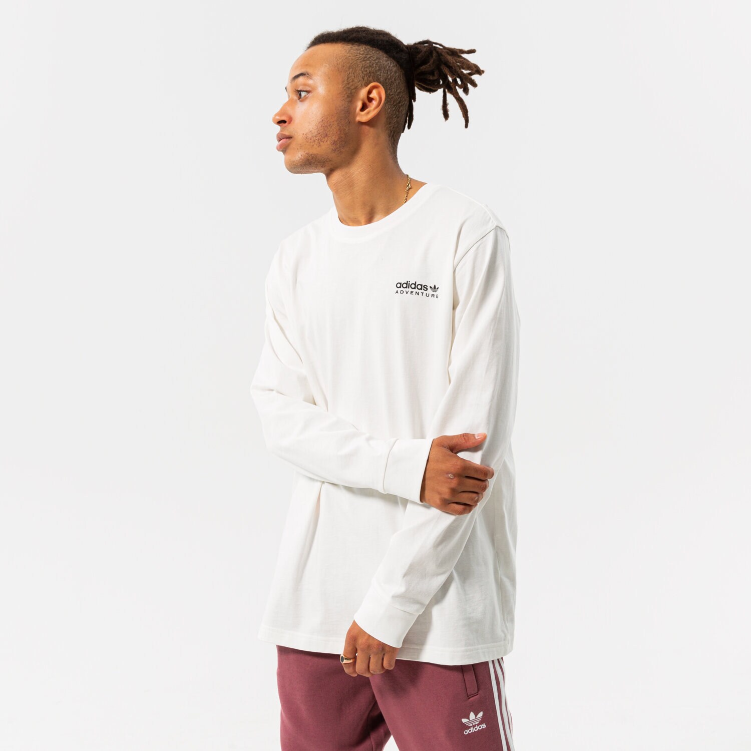 Koszulka, t-shirt sportowy męski ADIDAS T-SHIRT ADV SWAVELS TEE HF4783 BIAŁY