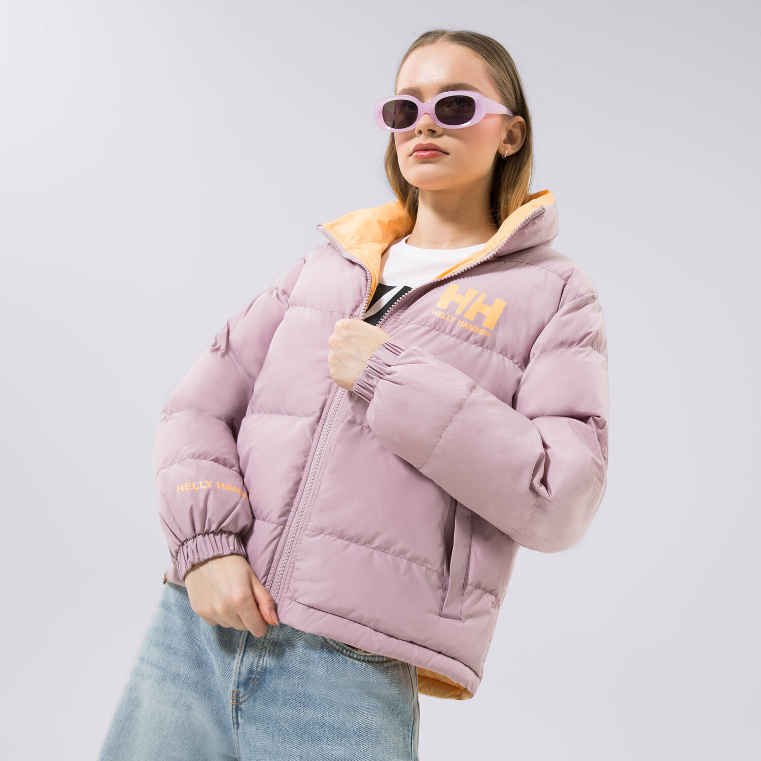 Kurtka zimowa damska HELLY HANSEN KURTKA ZIMOWA W HH URBAN REVERSIBLE 29664693 RÓŻOWY