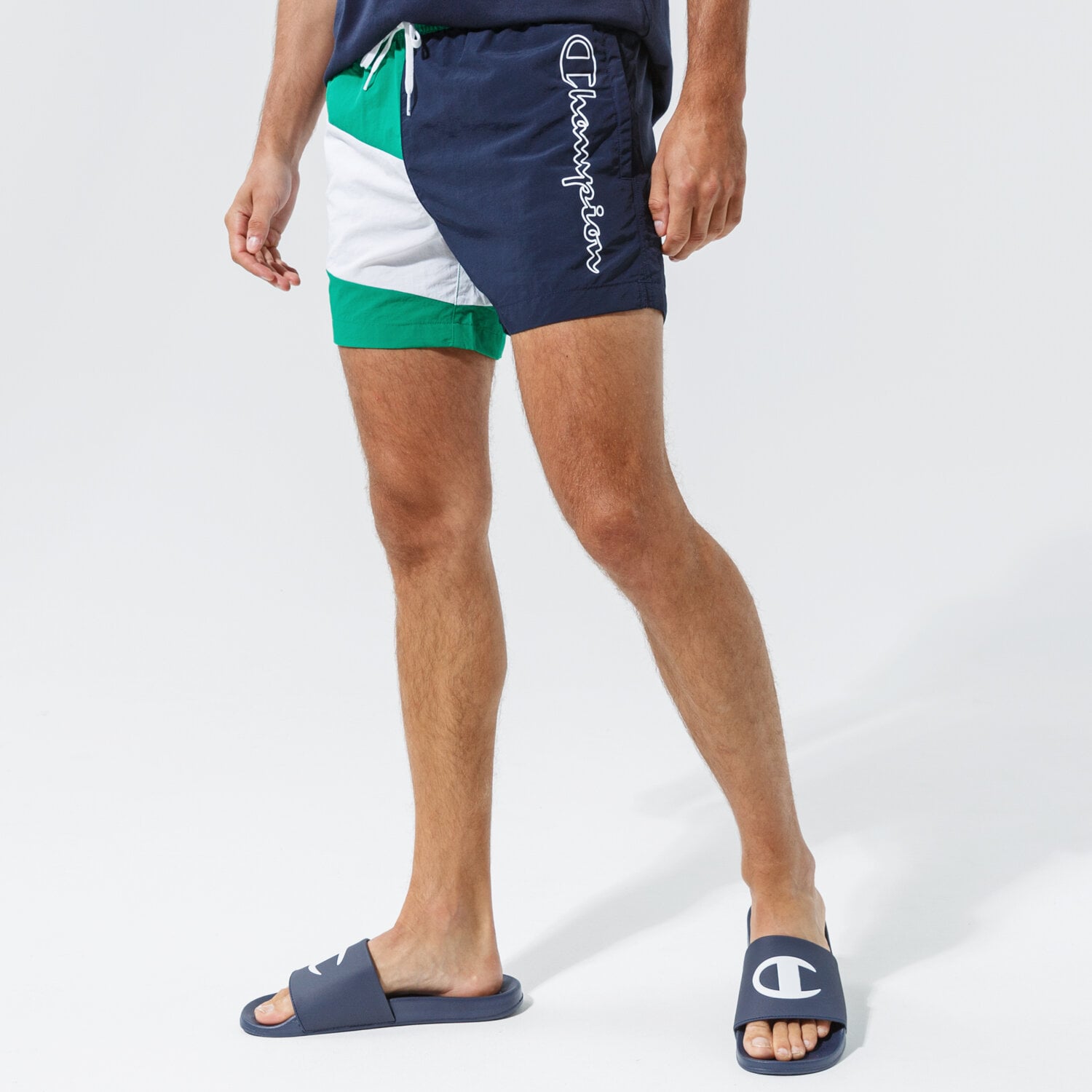 Krótkie spodenki, szorty męskie CHAMPION SZORTY BEACHSHORT 214446GS018 MULTICOLOR